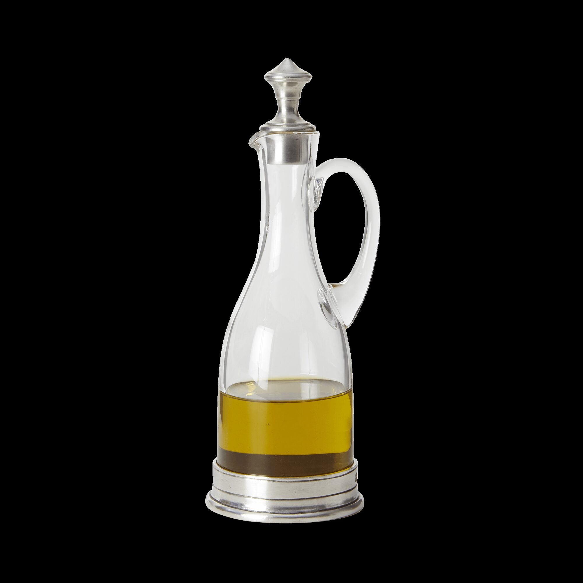Match Pewter Cruet with Handle Condiment Pot