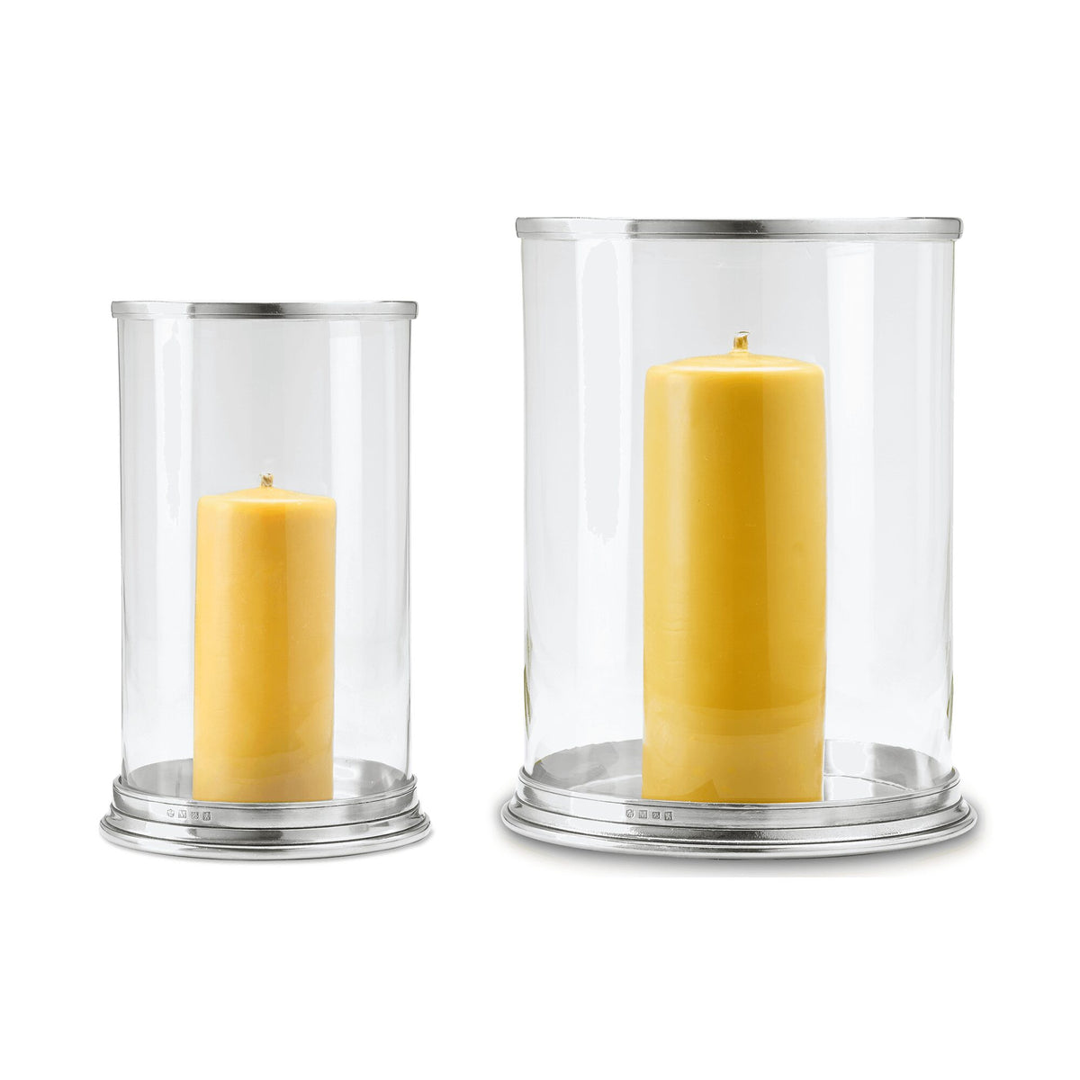 Match Pewter Cylinder Hurricane Candleholder, alternate view