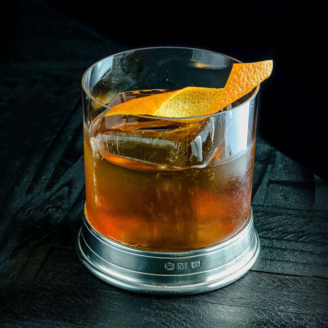 Match Pewter Double Old Fashioned Glass, alternate view