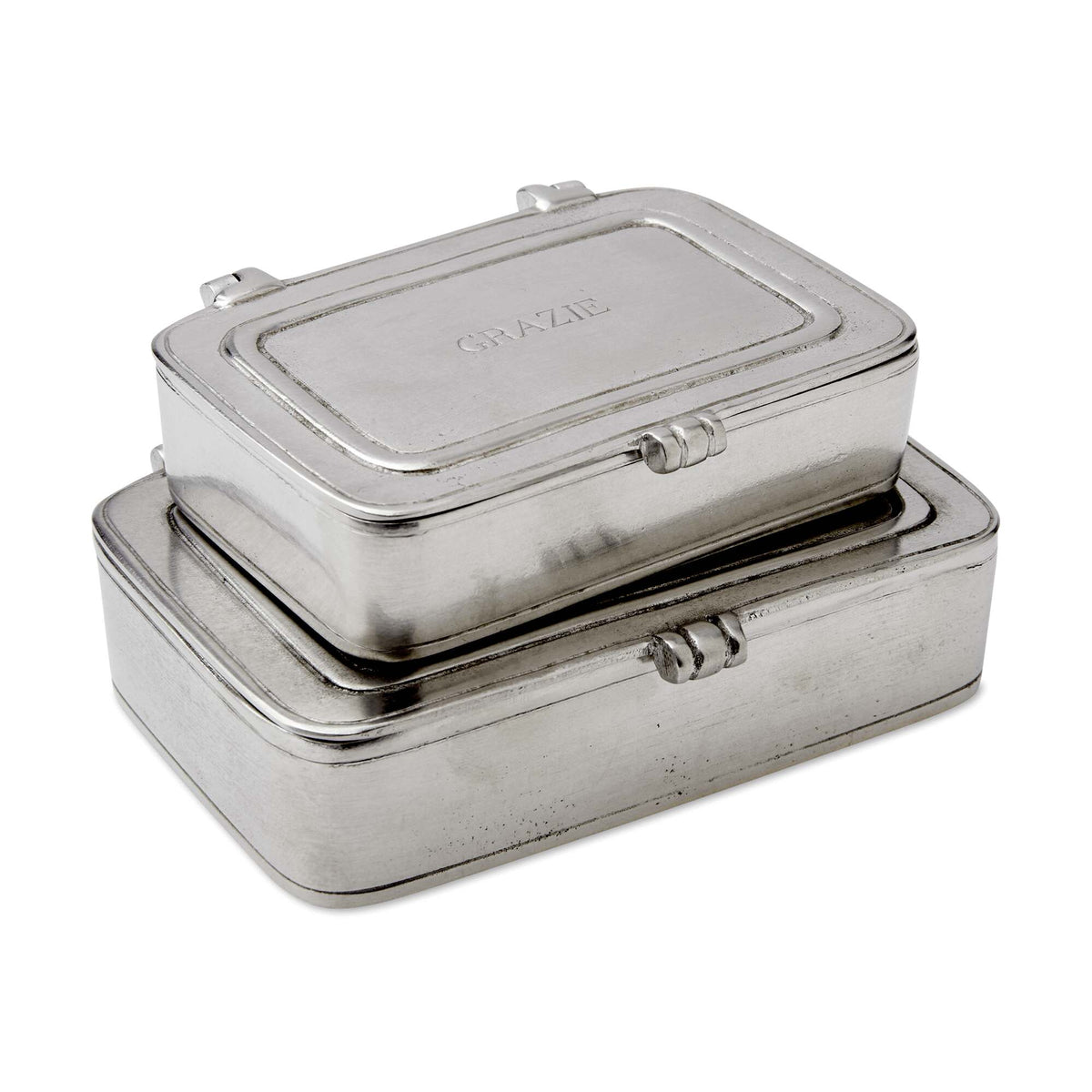 Match Pewter “Grazie” Box — Large, No Leather Insert
