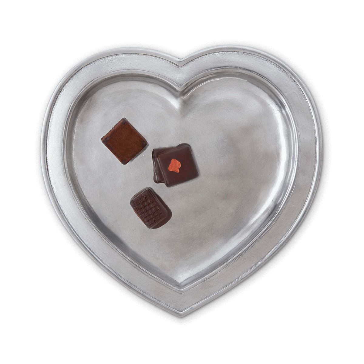 Match Pewter Heart Tray, alternate view