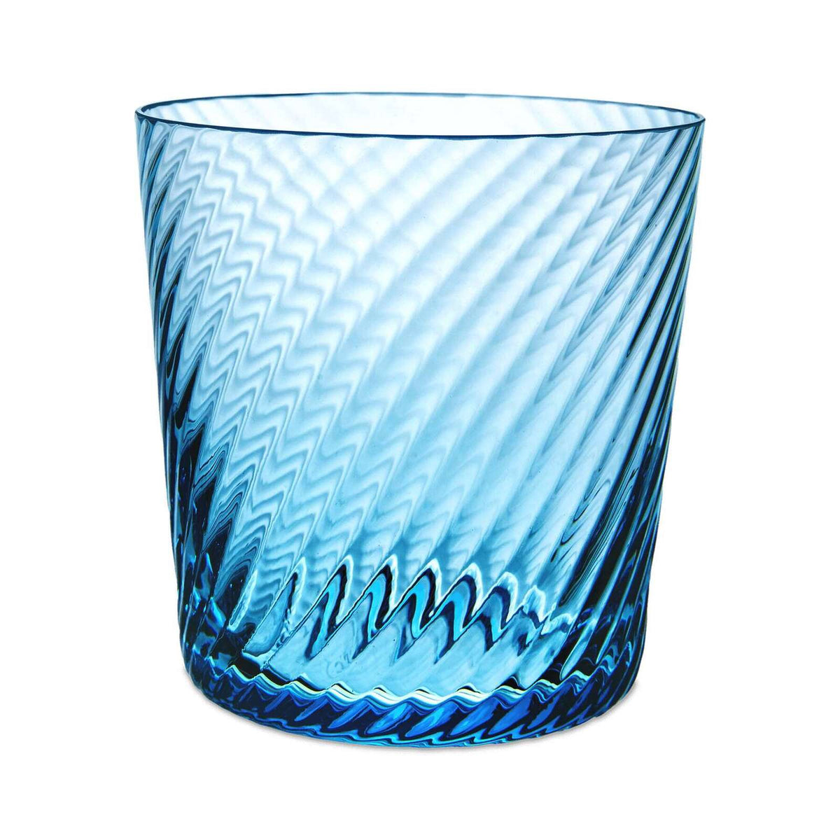 Match Pewter Lando Rocks Glass — Aqua Sky, Twist