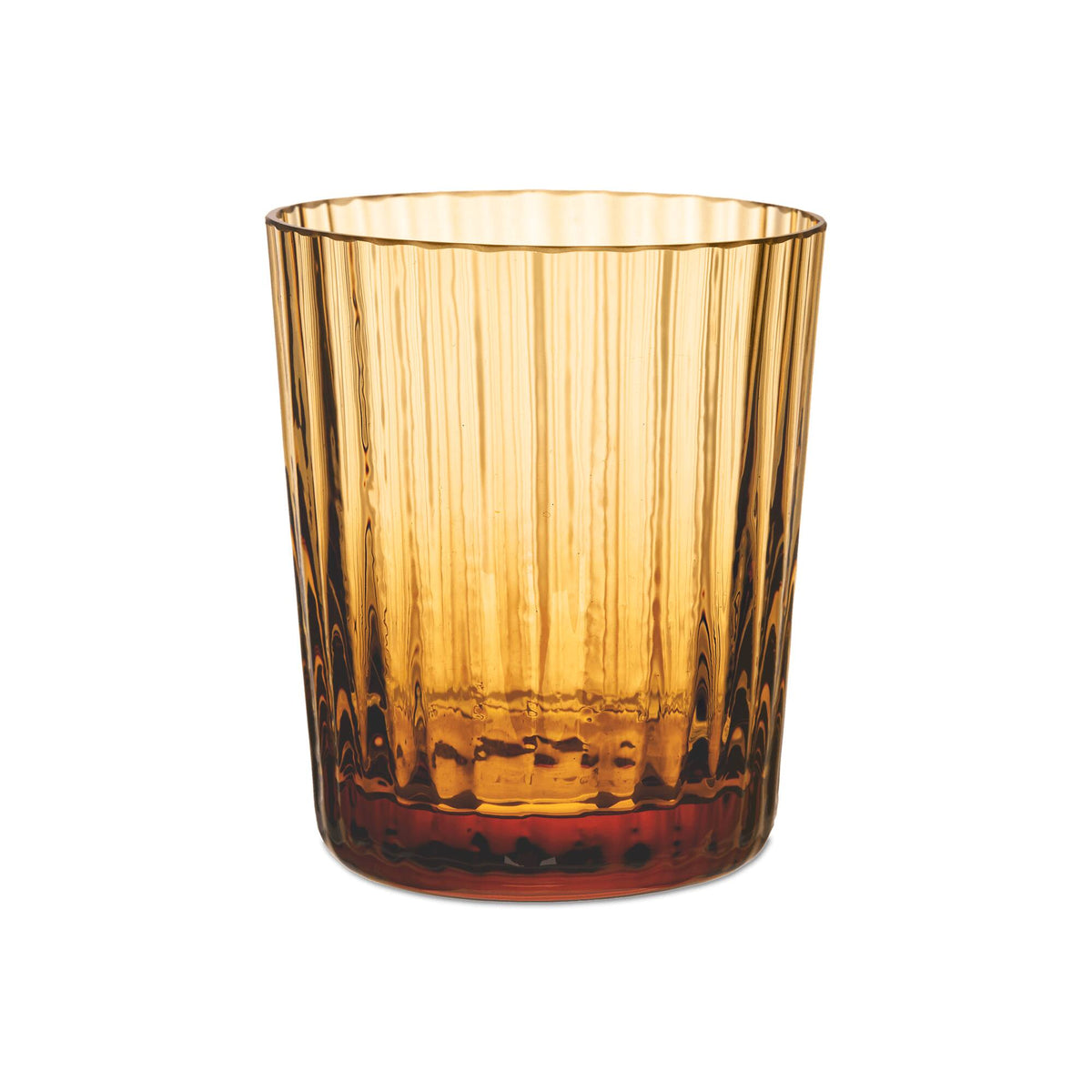 Match Pewter Lando Shot Glass/Votive Holder β Amber, Pleat