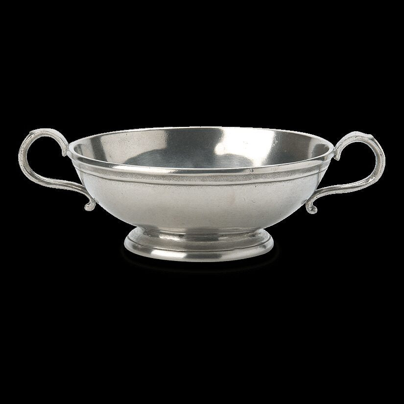 Match Pewter Low Footed Bowl, Small Wine Glass