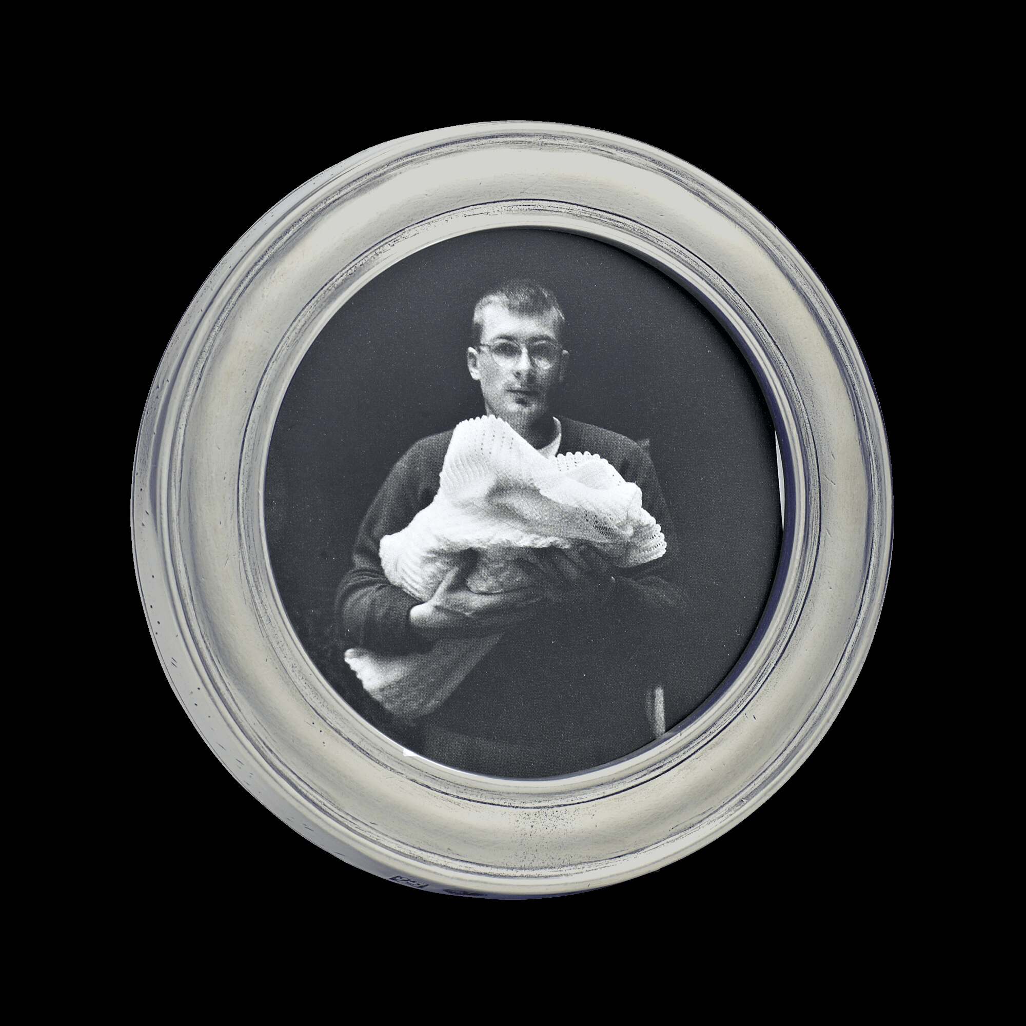 Match Pewter Lugano Round Frame β Large