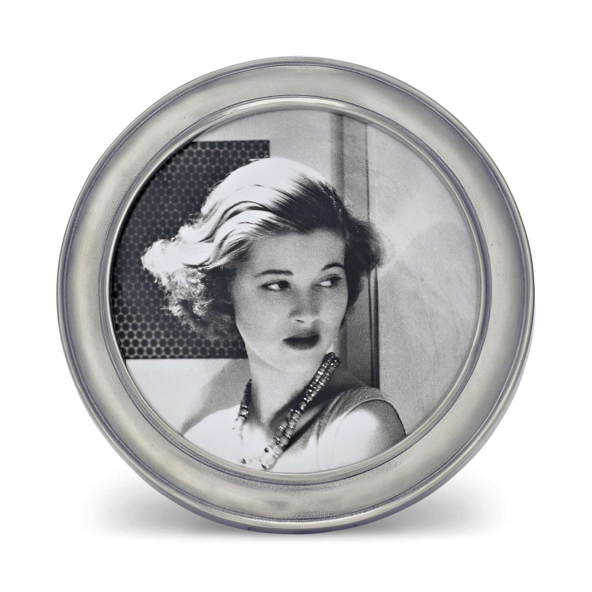 Match Pewter Lugano Round Frame, alternate view
