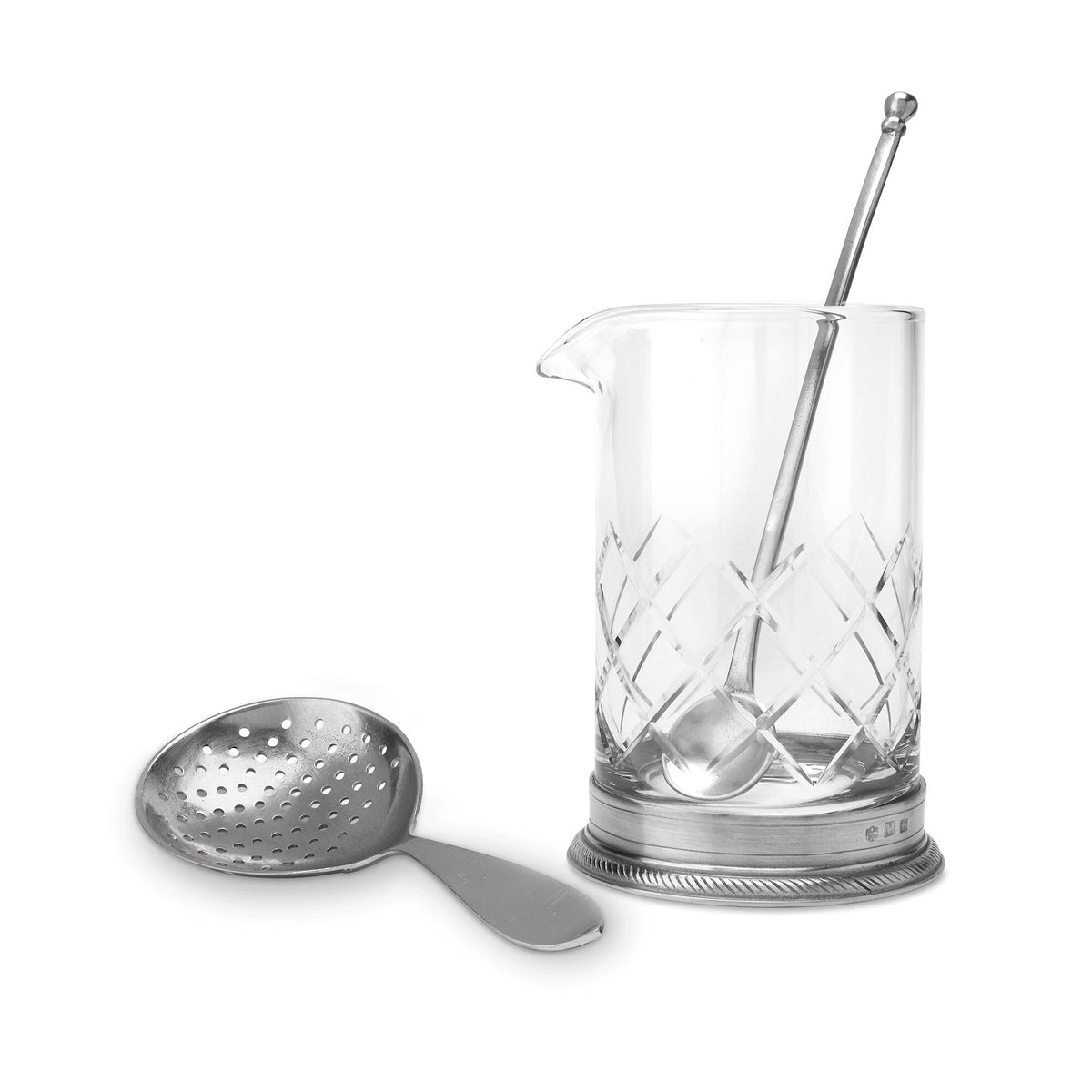 Match Pewter Luisa Mixing Glass Cocktail Shaker, alternate view