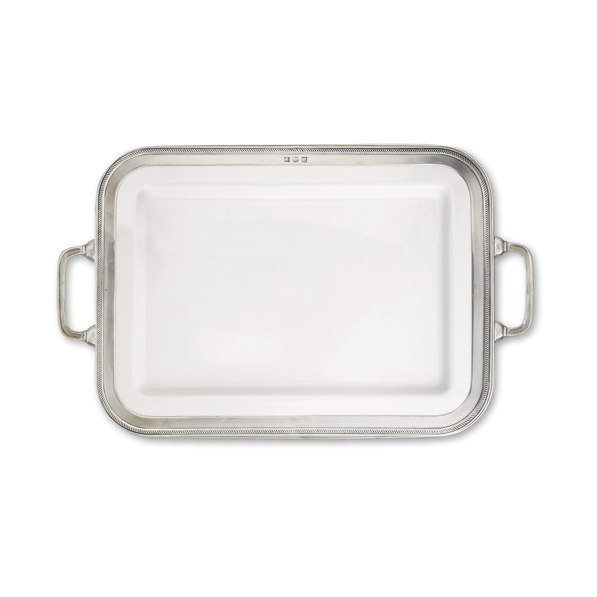 Match Pewter Luisa Rectangular Platter with Handles, alternate view
