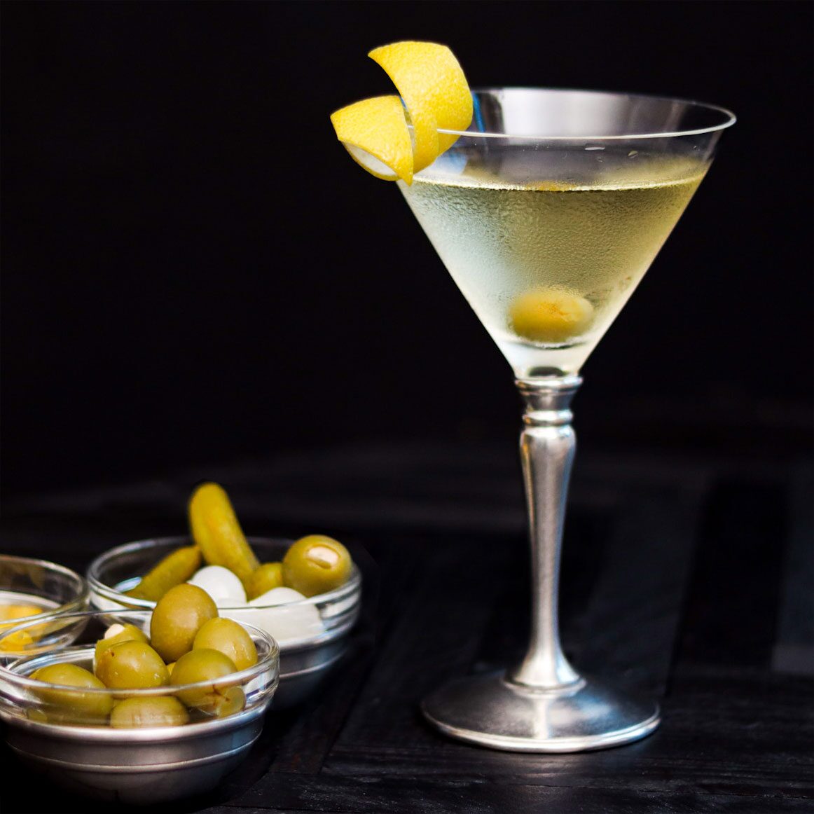 Match Pewter Martini Glass, alternate view