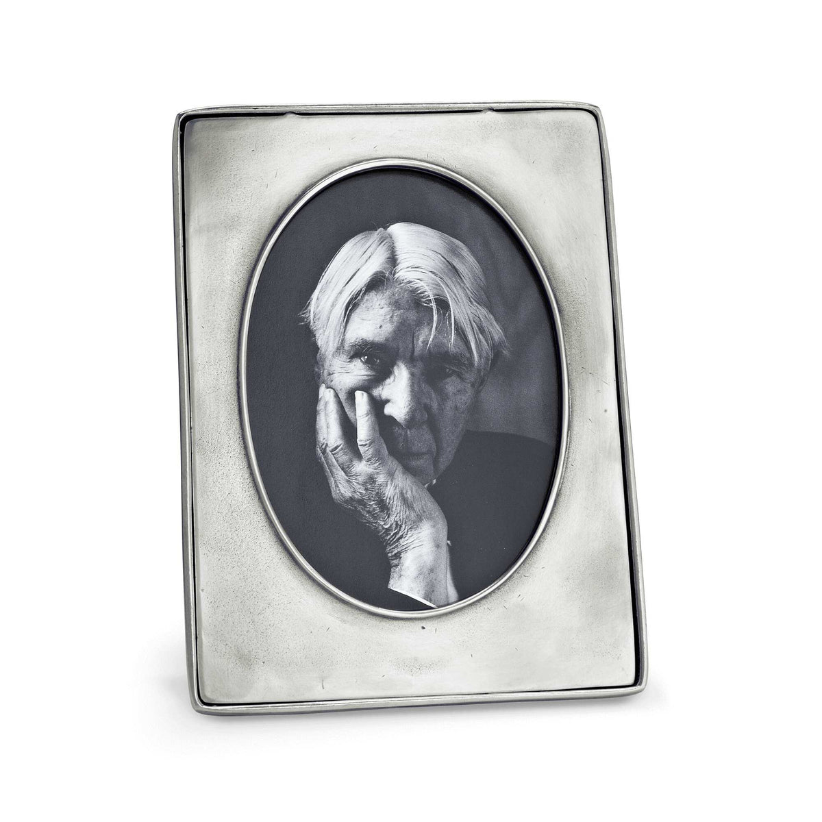 Match Pewter Piemonte Peltro Oval Frame, alternate view