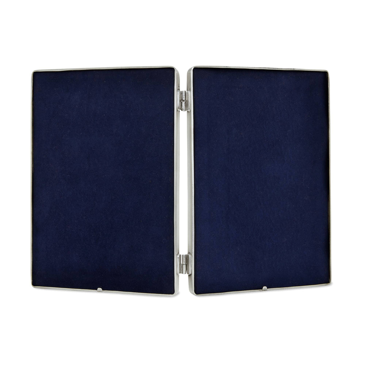Match Pewter Piemonte Velluto Oval Double Frame, alternate view