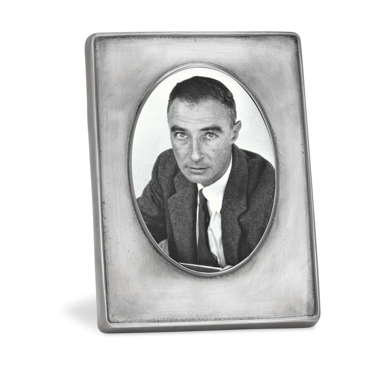 Match Pewter Piemonte Velluto Oval Frame, alternate view