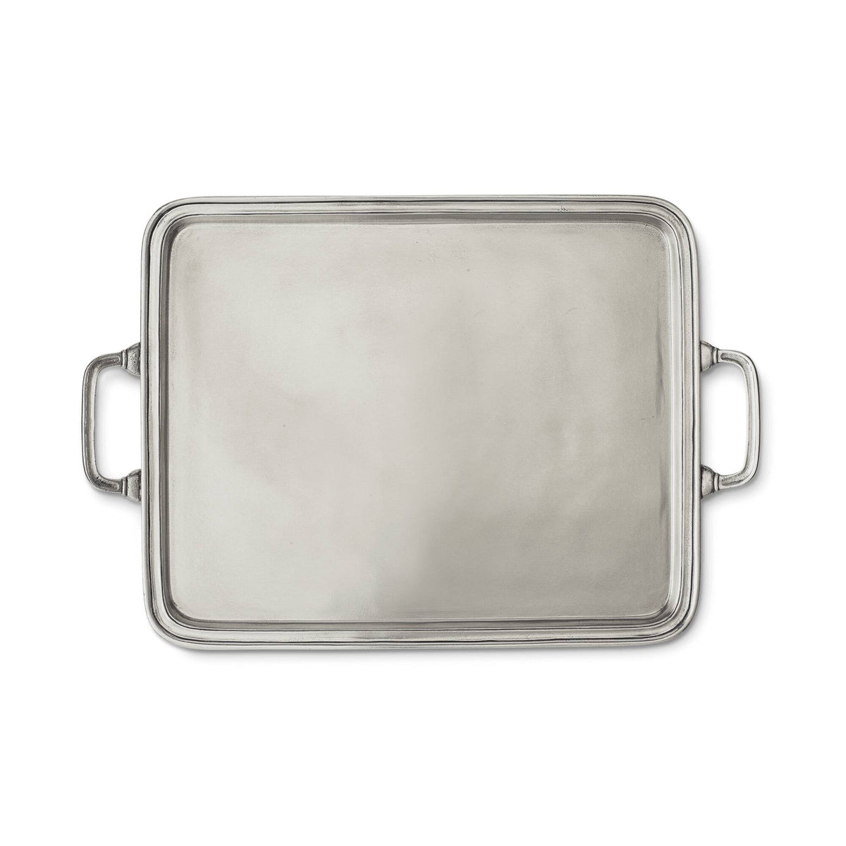 Match Pewter Rectangle Tray with Handles, alternate view