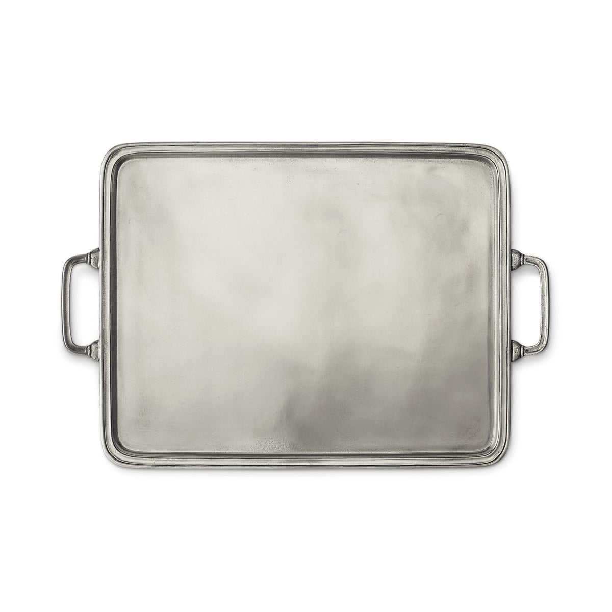 Match Pewter Rectangle Tray with Handles, alternate view