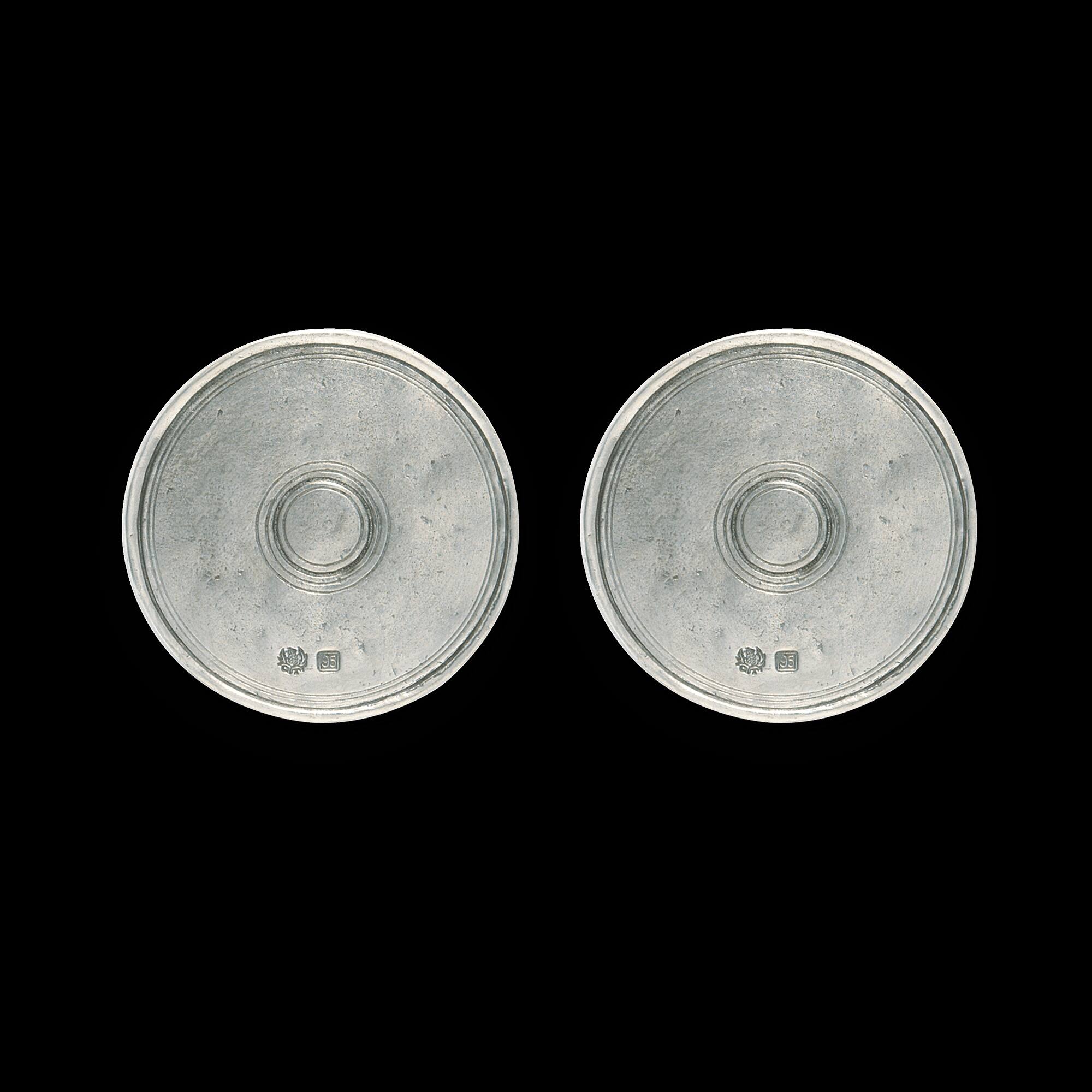 Match Pewter Round Coaster, Pair