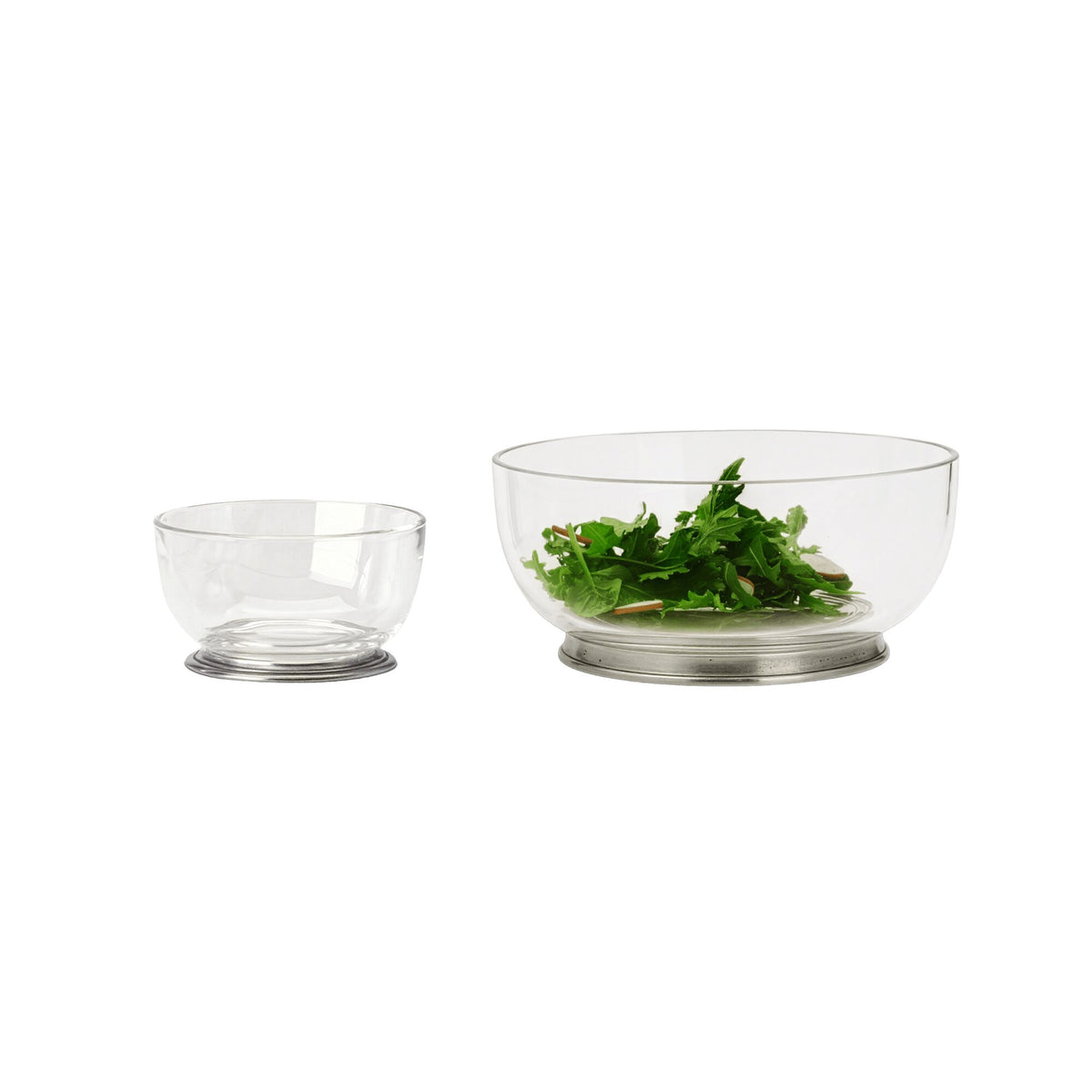 Match Pewter Round Crystal Bowl, alternate view