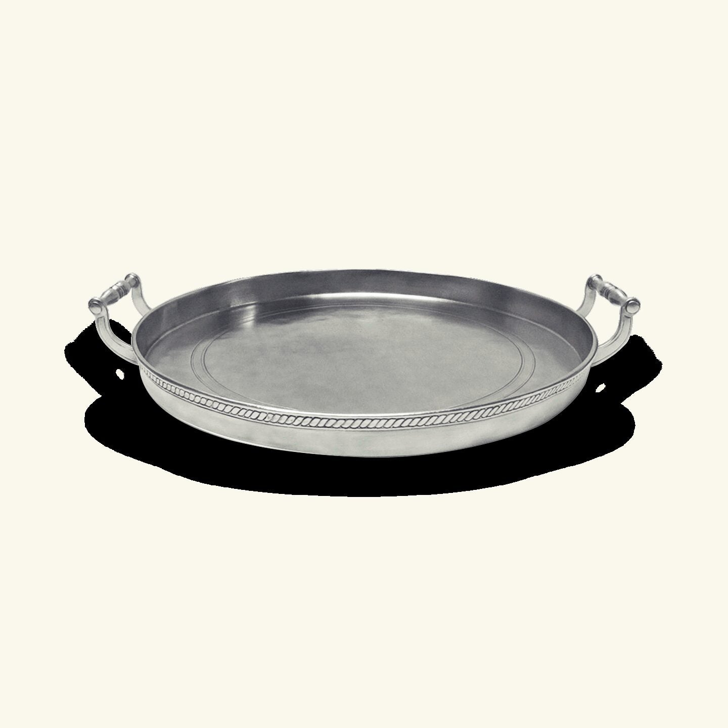 Match Pewter Round Gallery Tray