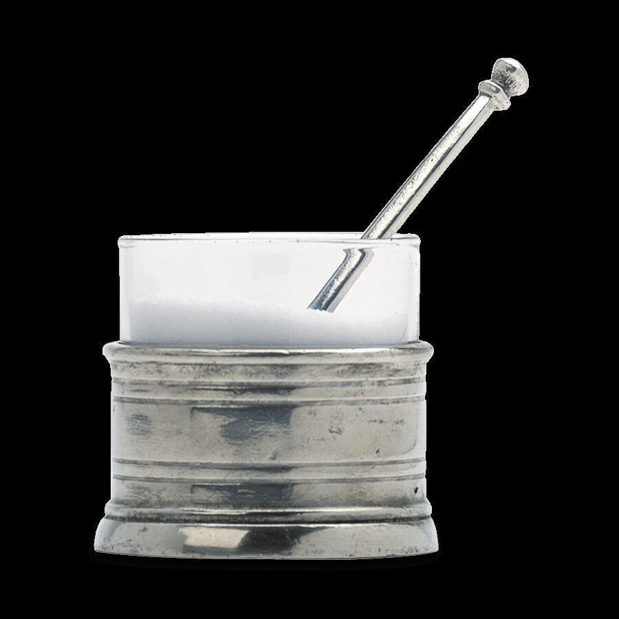 Match Pewter Salt Cellar with Spoon Salt & Pepper Shaker Set