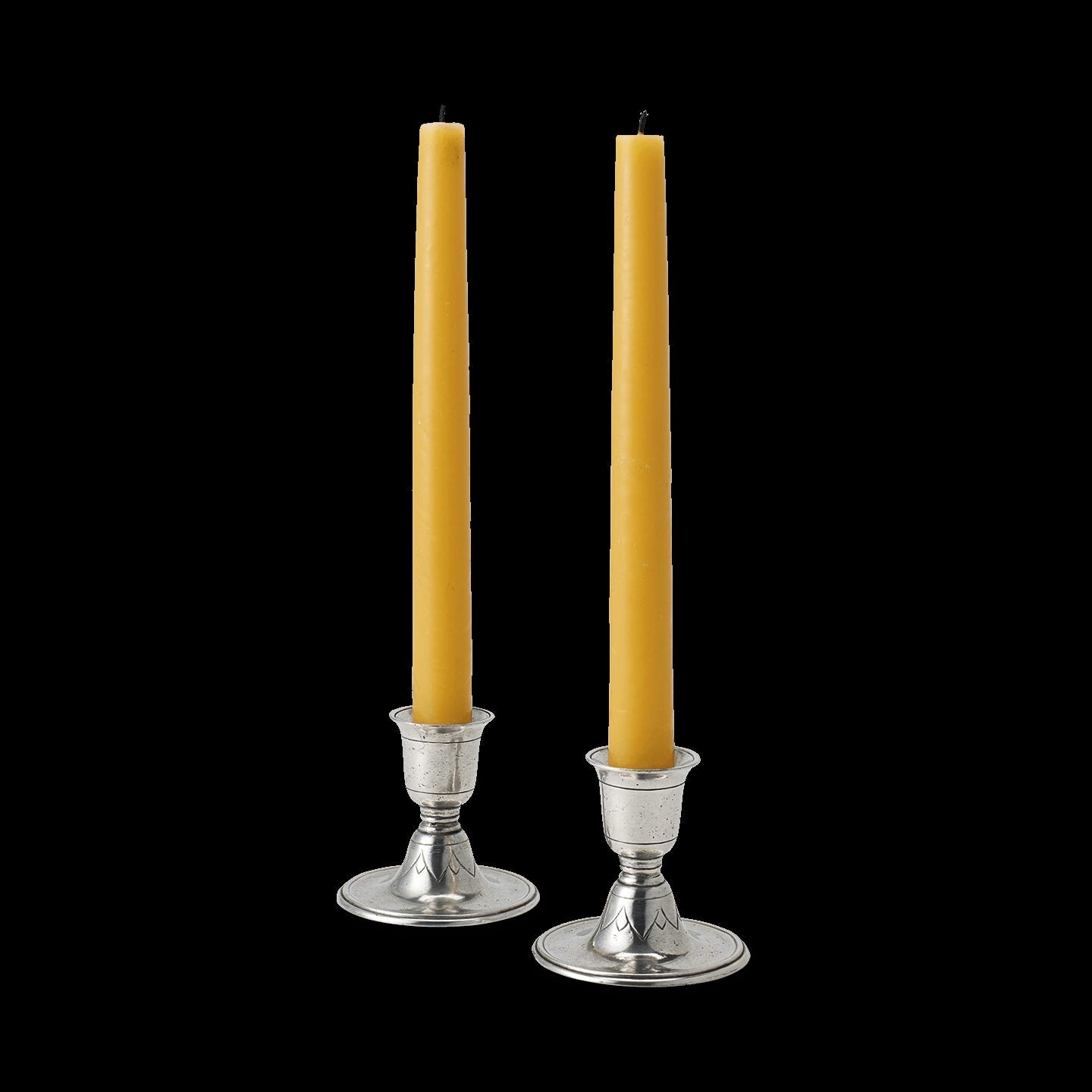 Match Pewter Short Candlestick, Pair Candlestick Holder