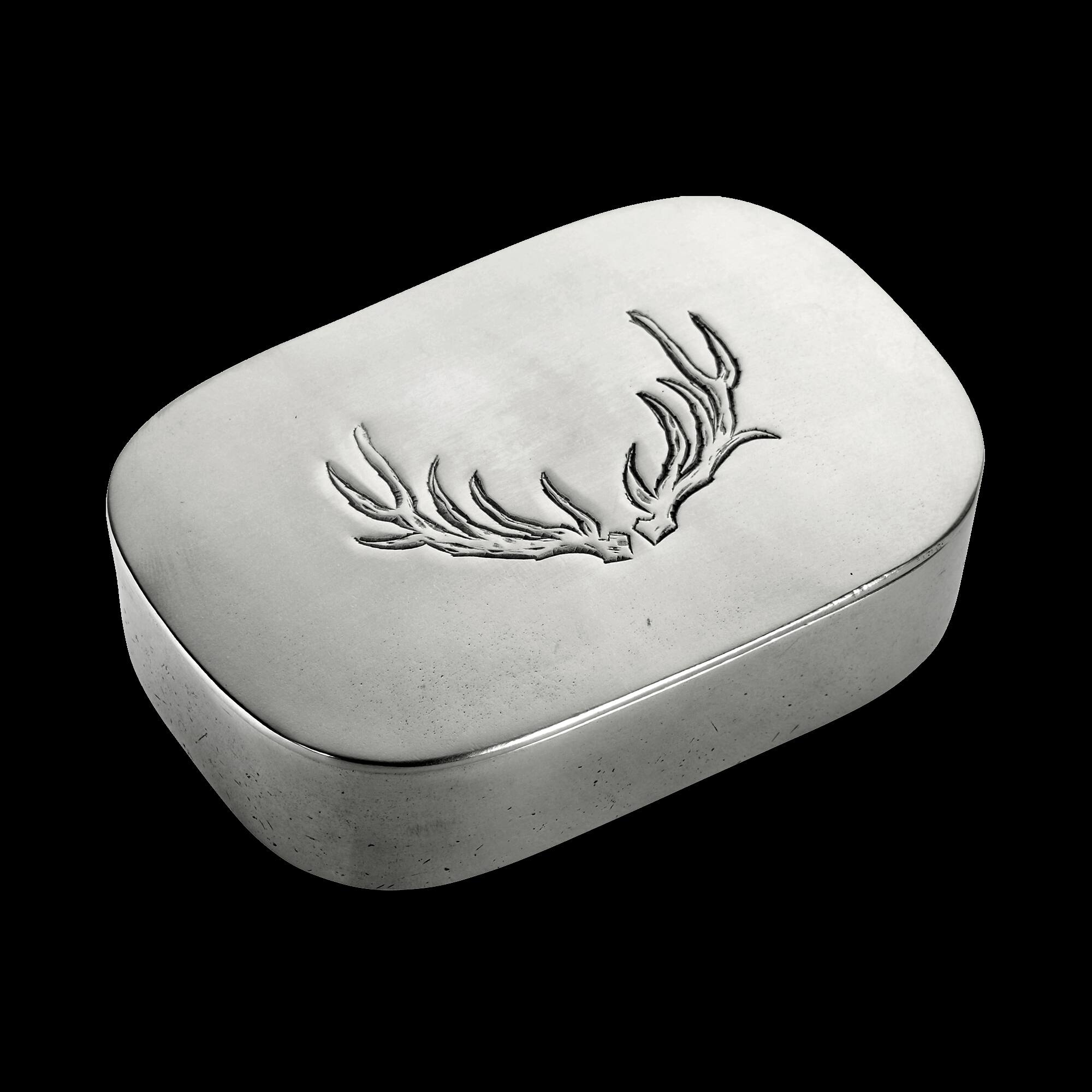 Match Pewter Simple Covered Antler Box