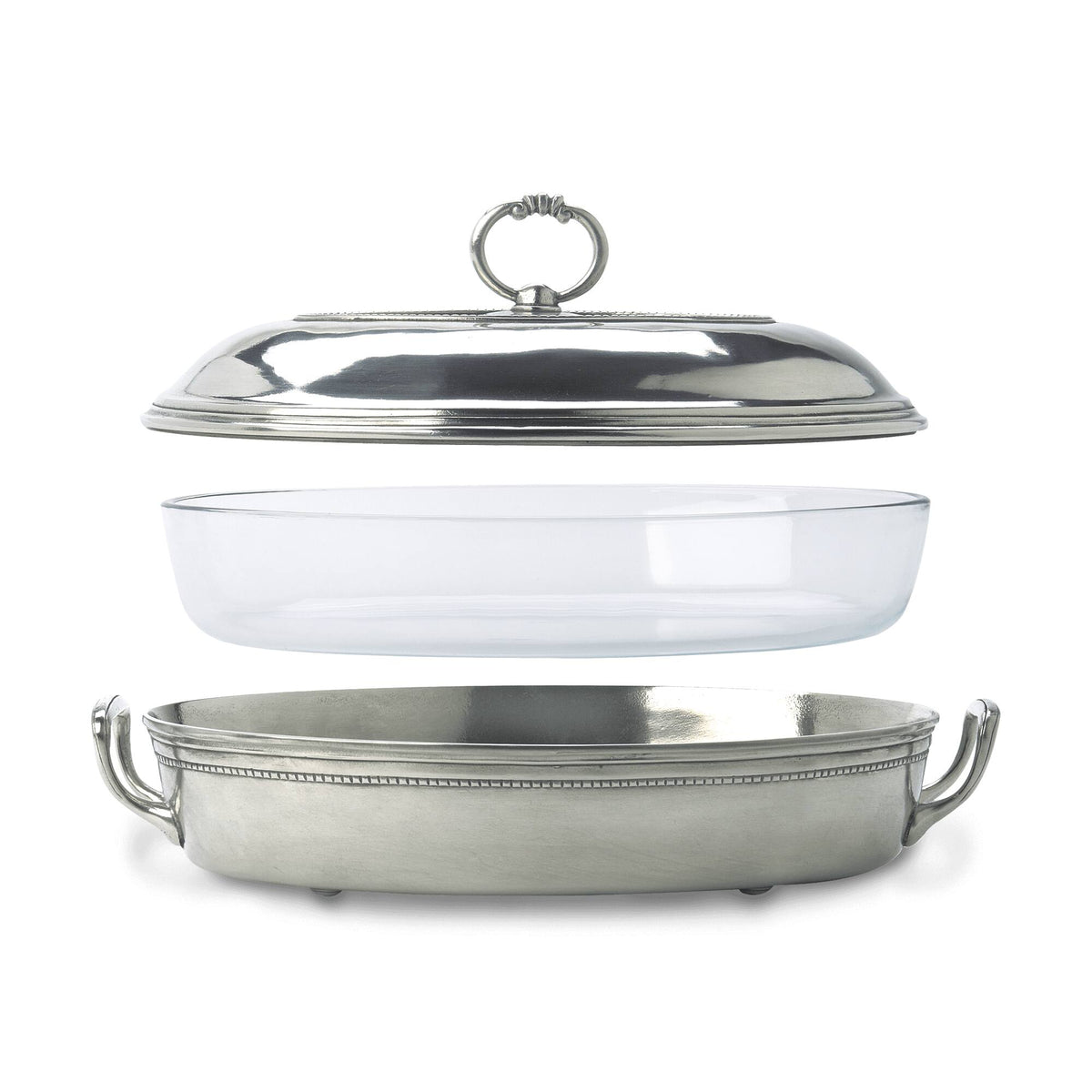 Match Pewter Toscana Pyrex Casserole Dish with Lid, alternate view