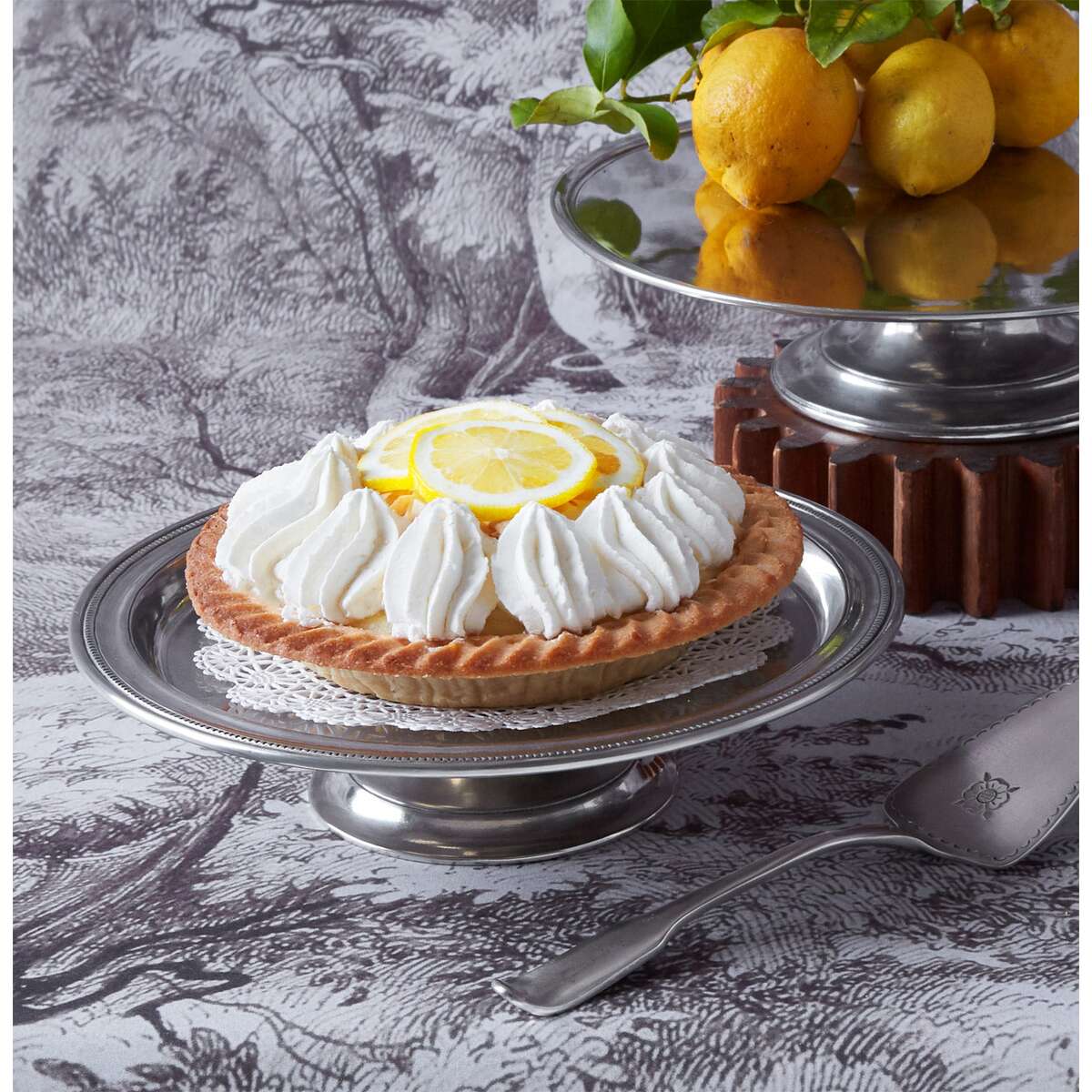 Match Pewter Toscana Tart Plate Tart Pan, alternate view