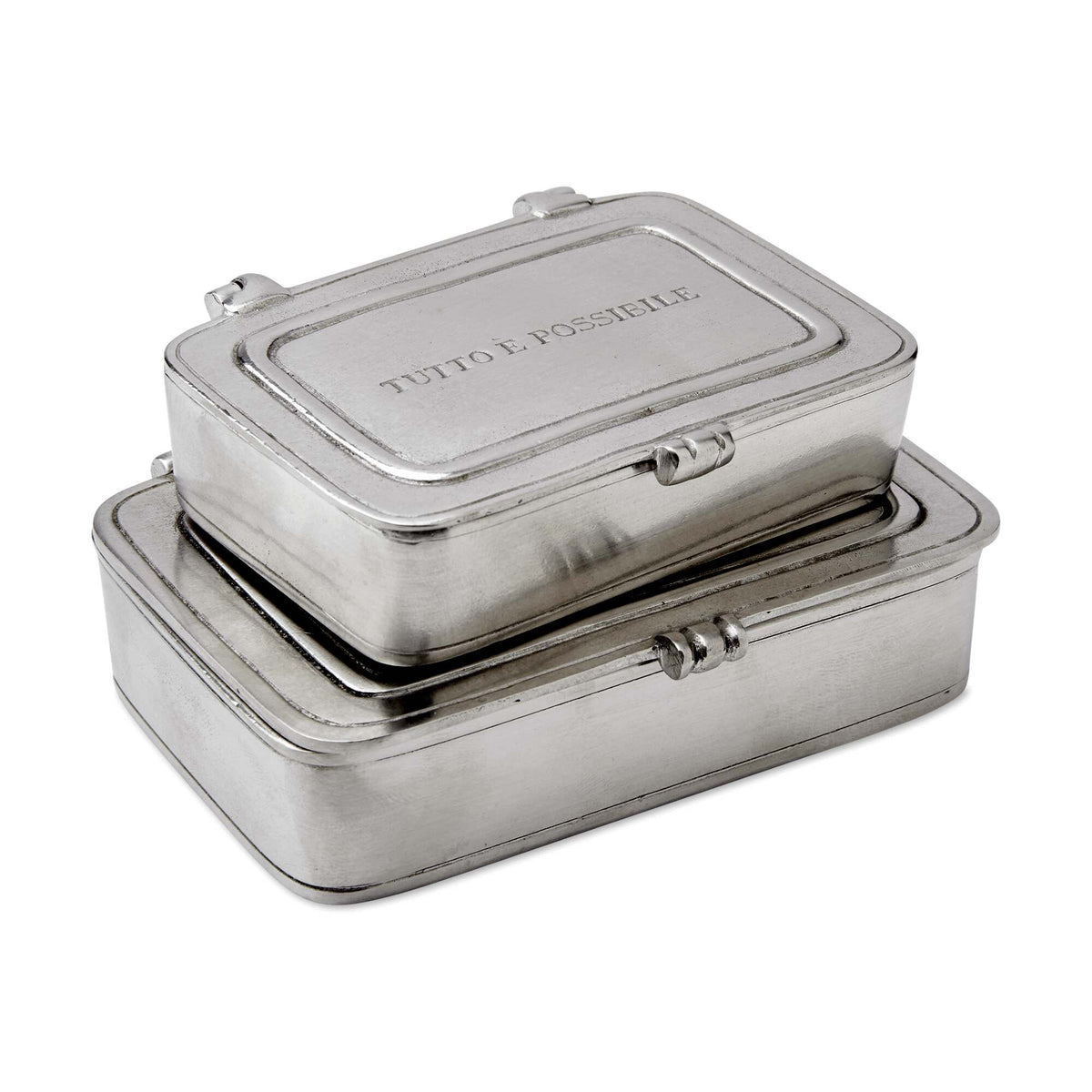 Match Pewter “Tutto È Possibile” Box — Large, No Leather Insert