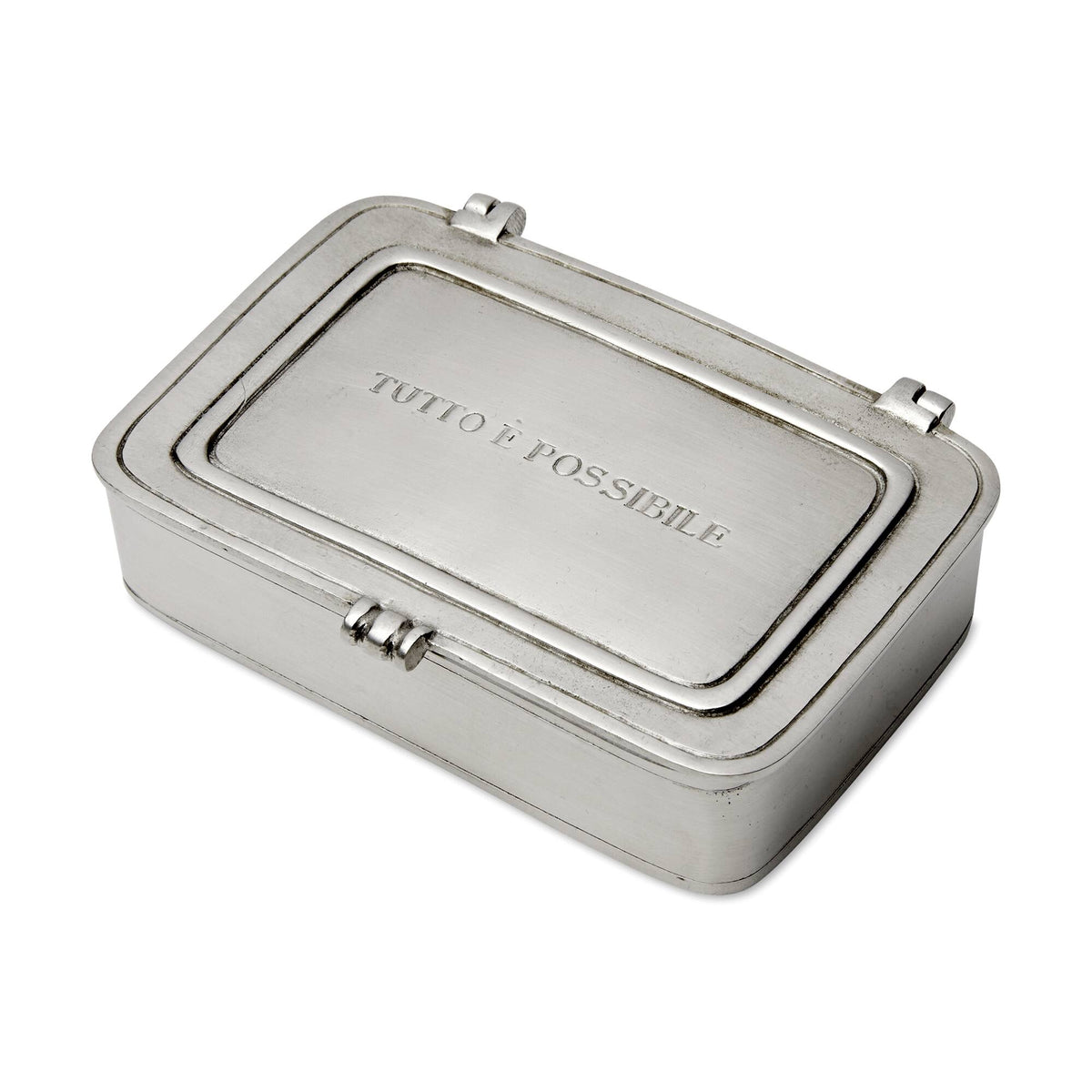 Match Pewter “Tutto È Possibile” Box — Small, No Leather Insert