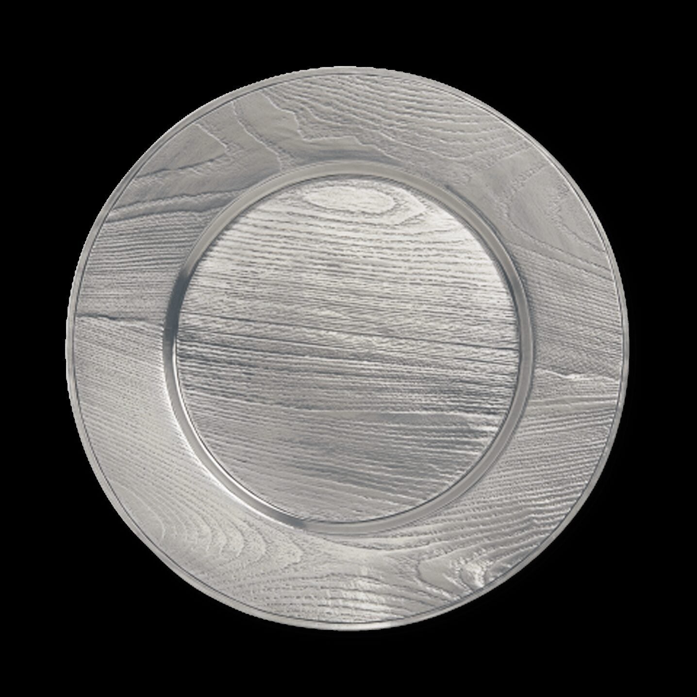 Match Pewter Wood Grain Charger Charger & Service Plate
