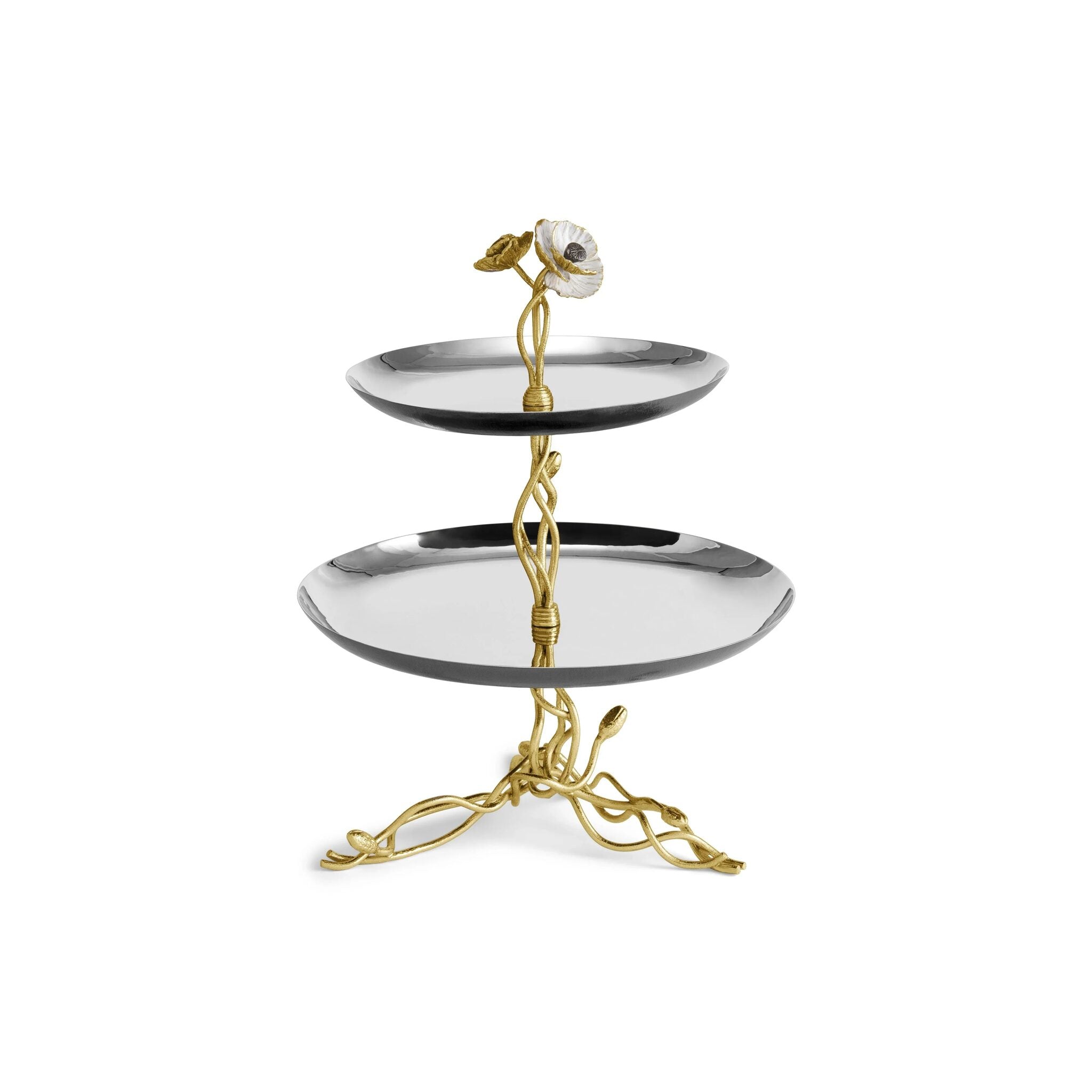 Michael Aram Anemone 2-Tier Etagere Cake Stand