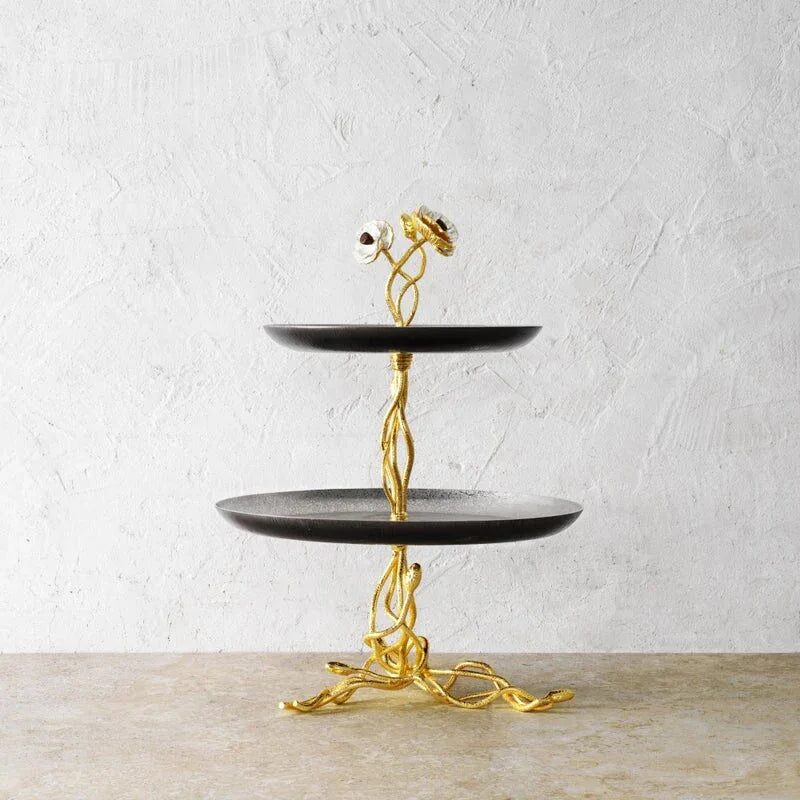 Michael Aram Anemone 2-Tier Etagere Cake Stand, alternate view