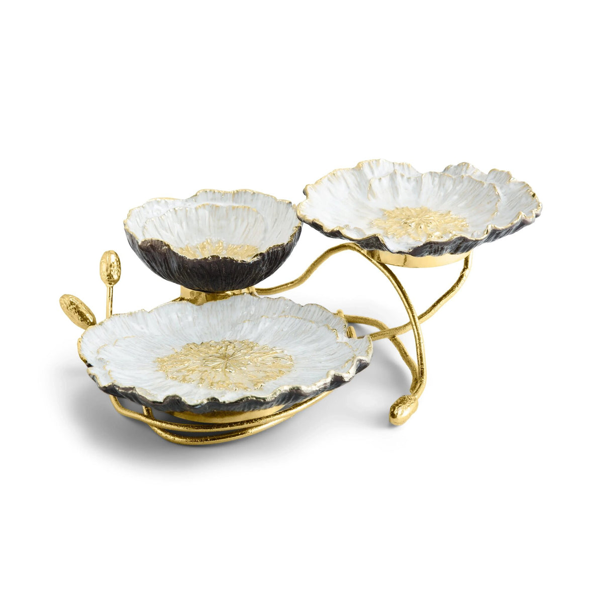 Michael Aram Anemone 3-Tier Dish Serving Bowl, alternate view