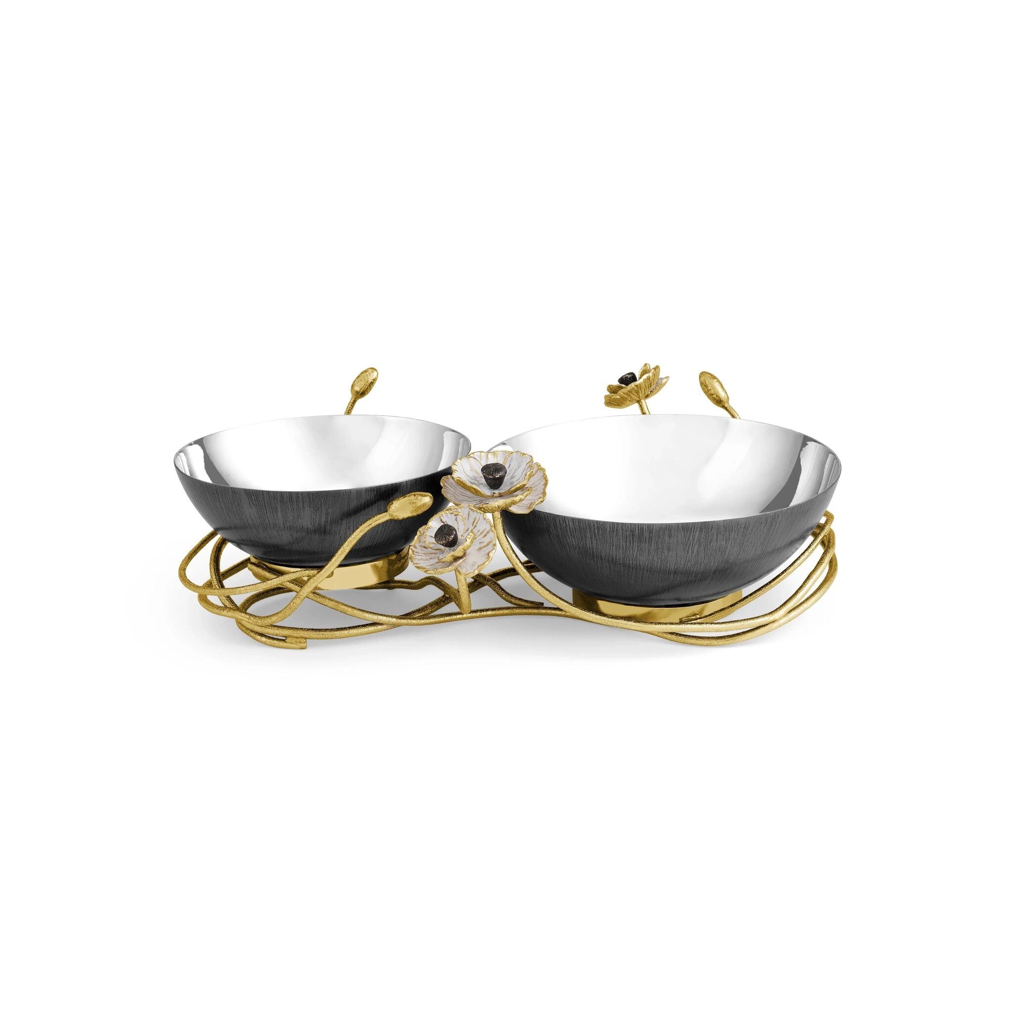 Michael Aram Anemone Double Dish Serving Bowl
