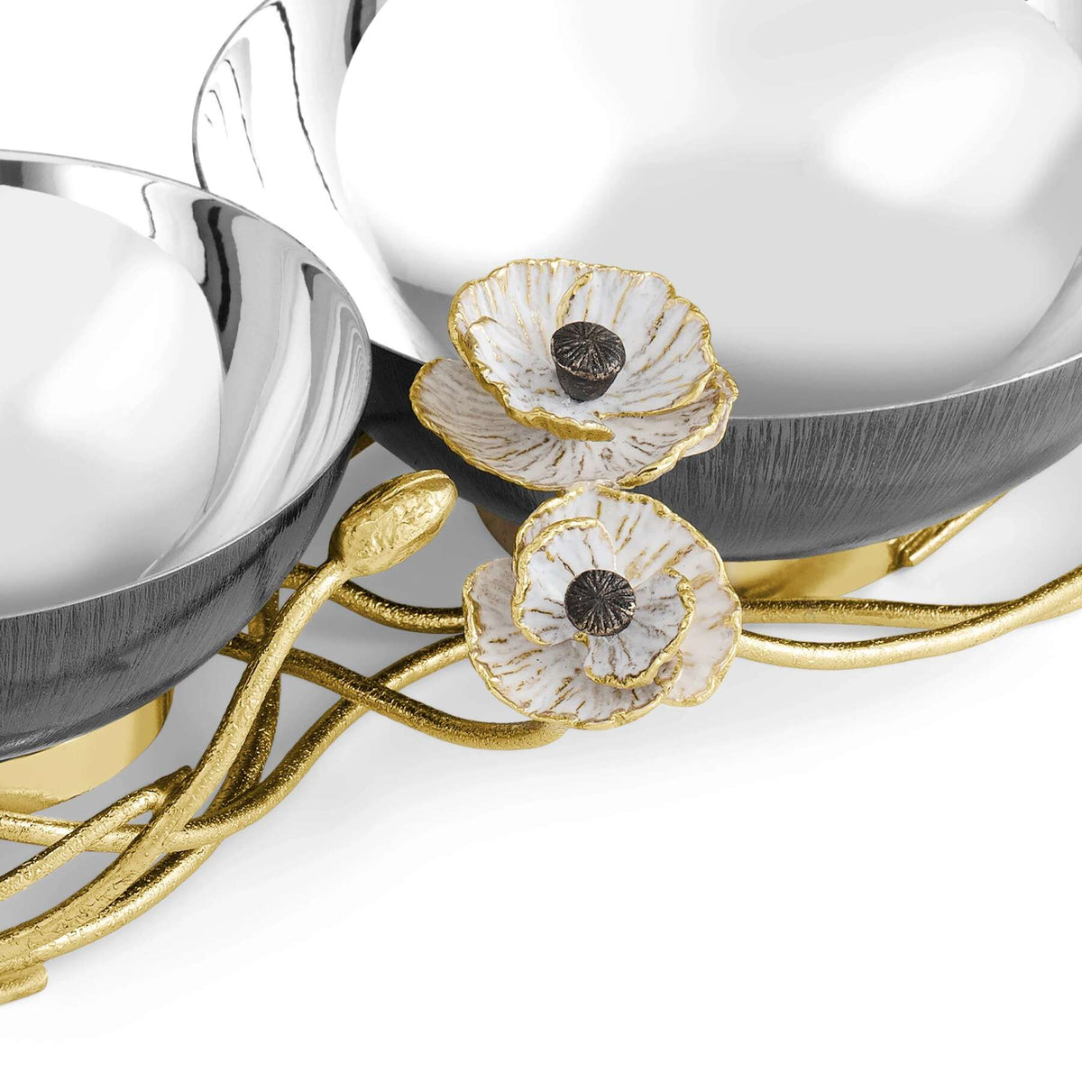 Michael Aram Anemone Double Dish Serving Bowl, alternate view