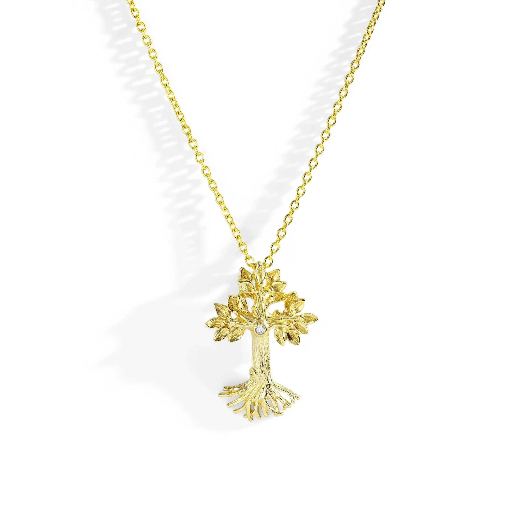 Michael Aram Armenian Tree of Life 25mm Cross Pendant Necklace with Diamonds