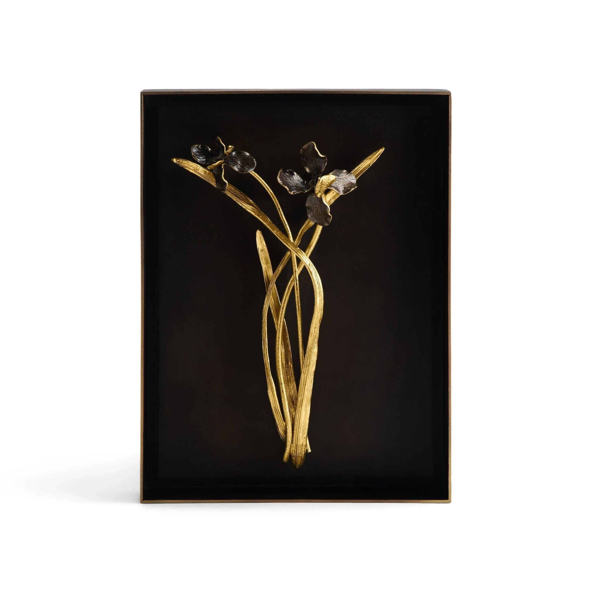 Michael Aram Black Iris Shadow Box Wall Sculpture
