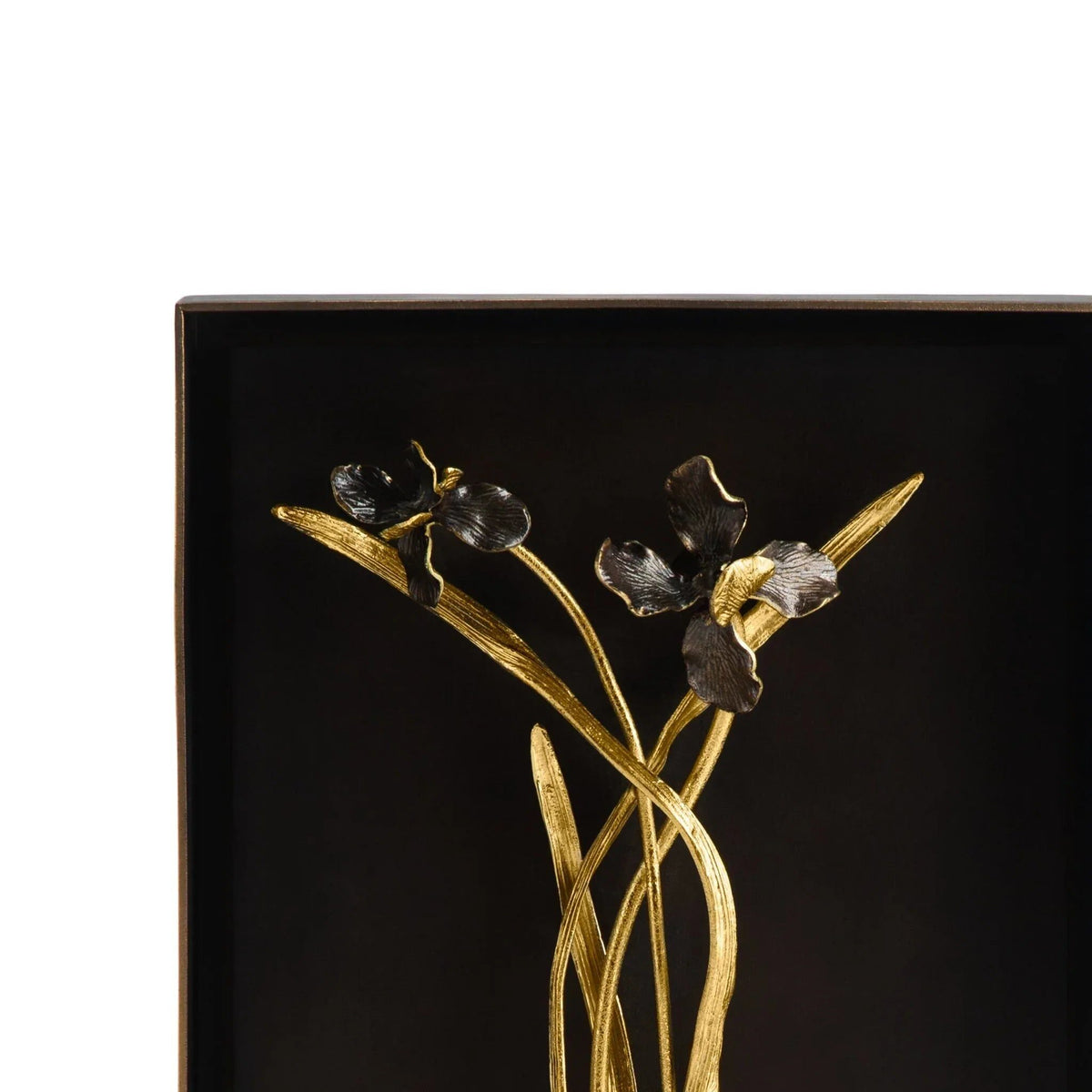 Michael Aram Black Iris Shadow Box Wall Sculpture, alternate view