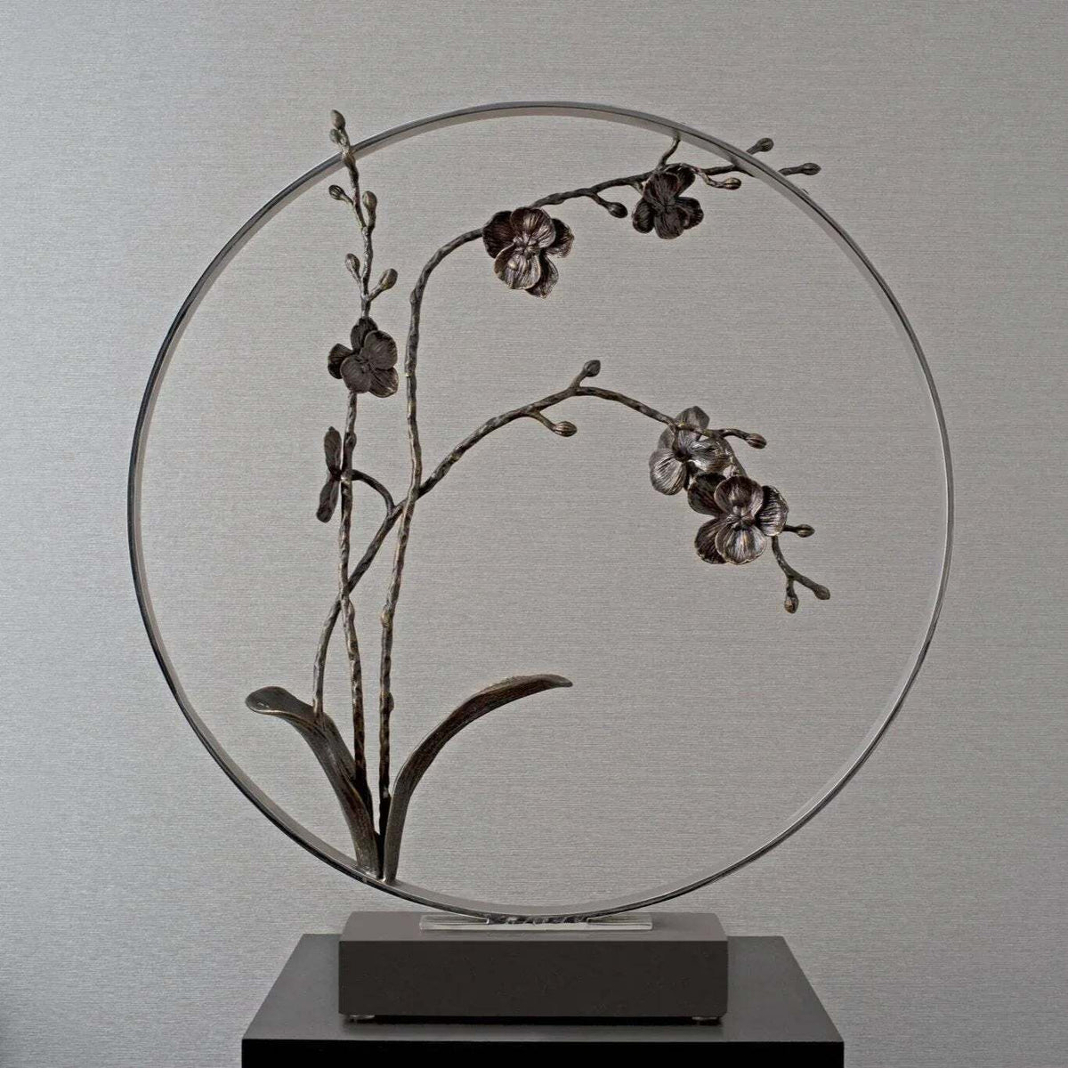 Michael Aram Black Orchid 22" Moon Gate Sculpture, alternate view