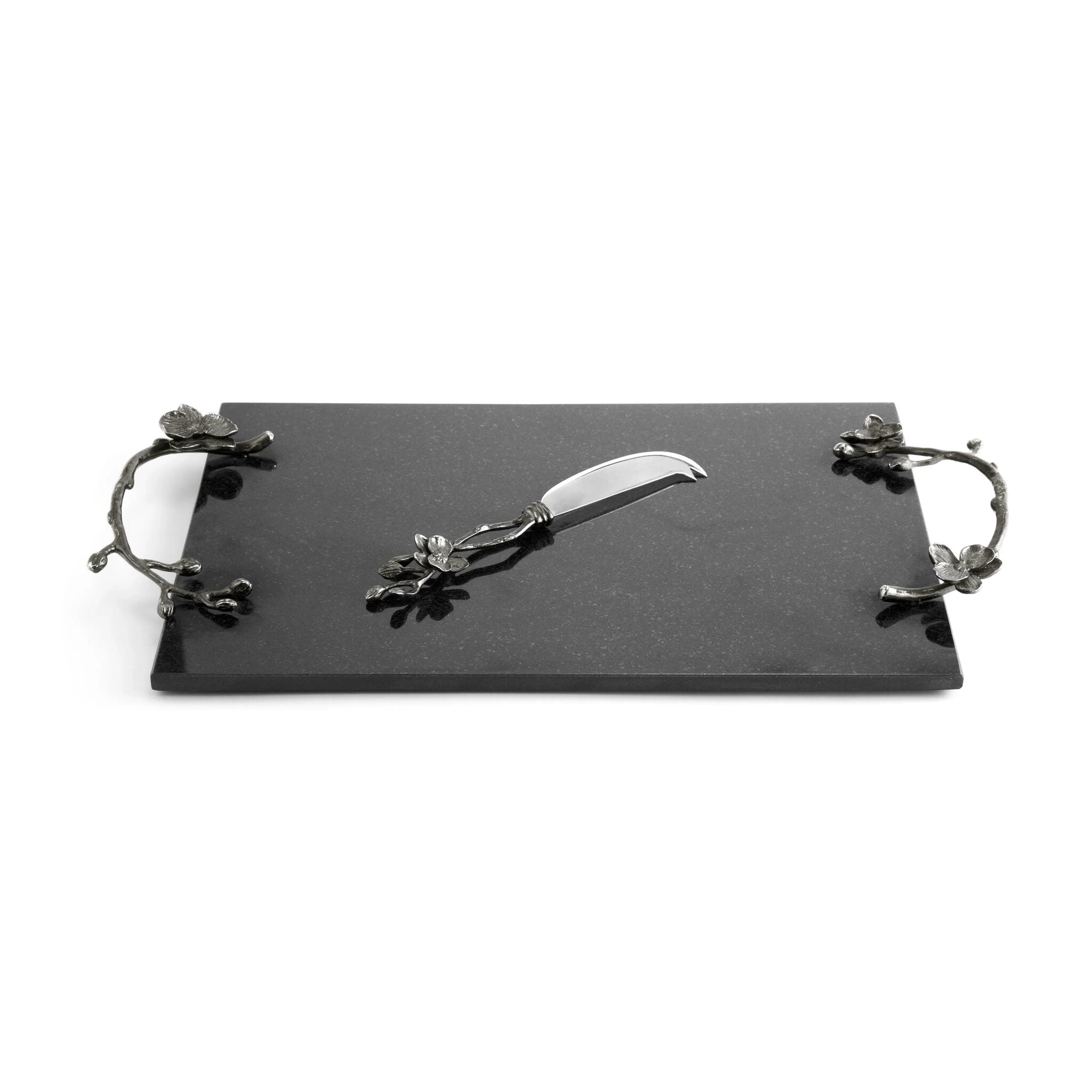 Michael Aram Black Orchid Cheese Board with Knife Cheese Plate β LG