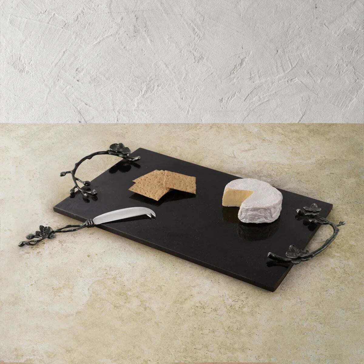 Michael Aram Black Orchid Cheese Board with Knife Cheese Plate, alternate view