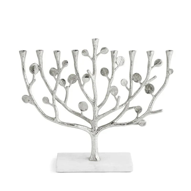 Michael Aram Botanical Leaf Menorah Candelabra β Gold