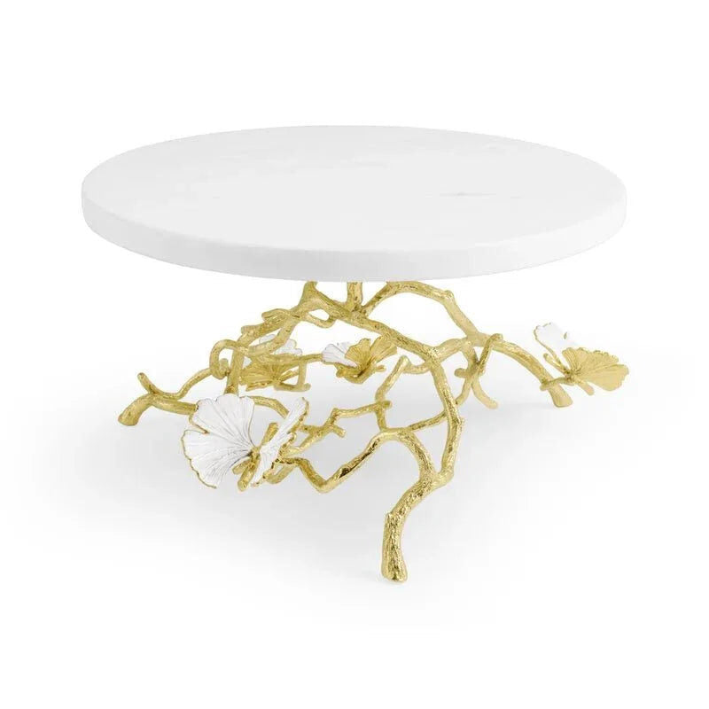 Michael Aram Butterfly Gingko Gold Cake Stand