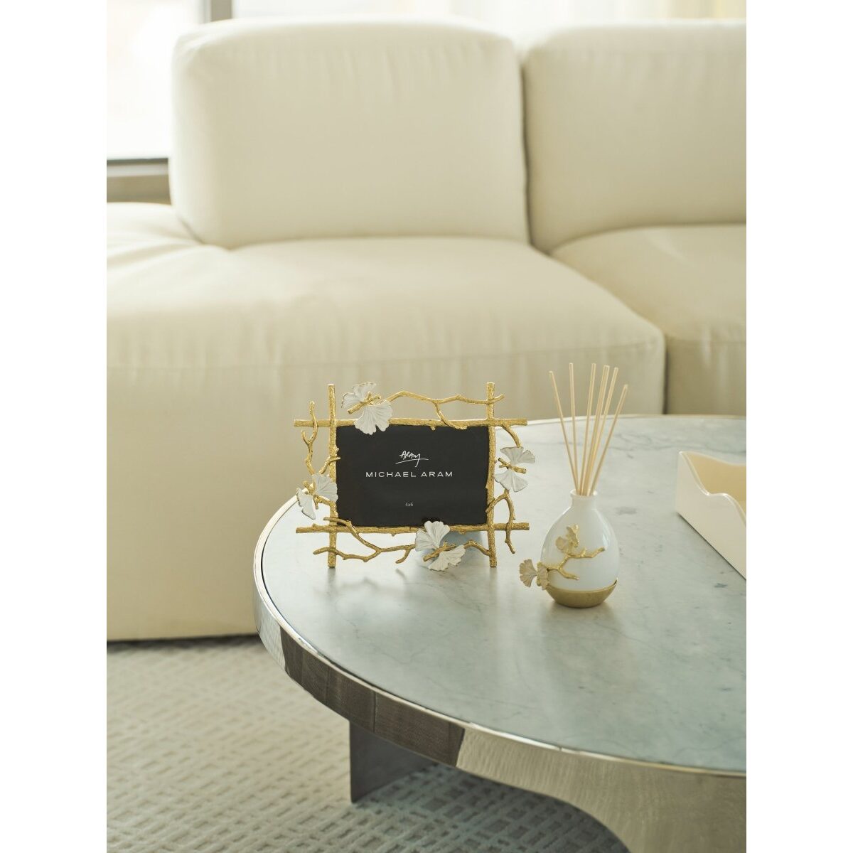 Michael Aram Butterfly Gingko Gold Scented Reed Diffuser Scented Candle, alternate view