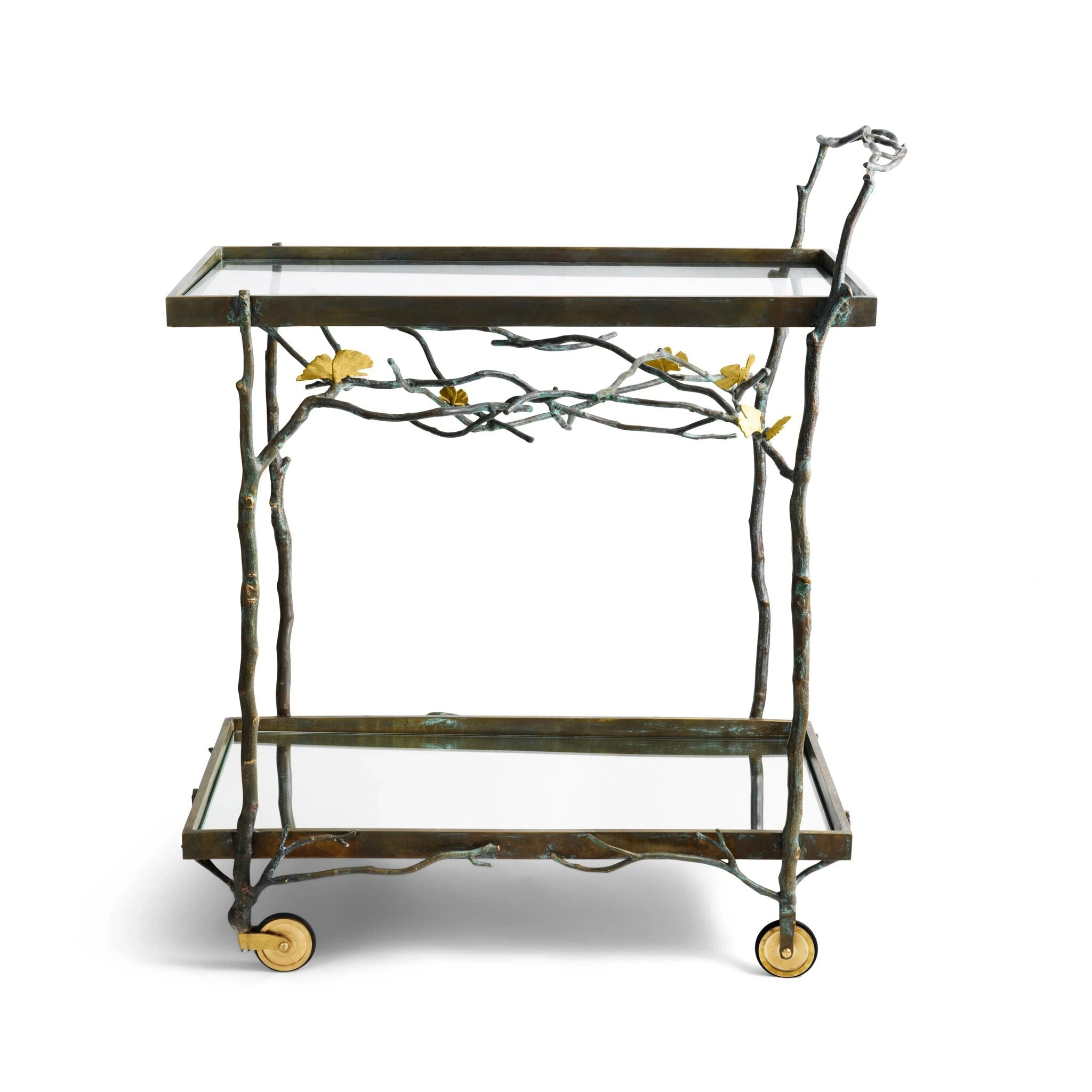 Michael Aram Butterfly Ginkgo Bar Cart Table