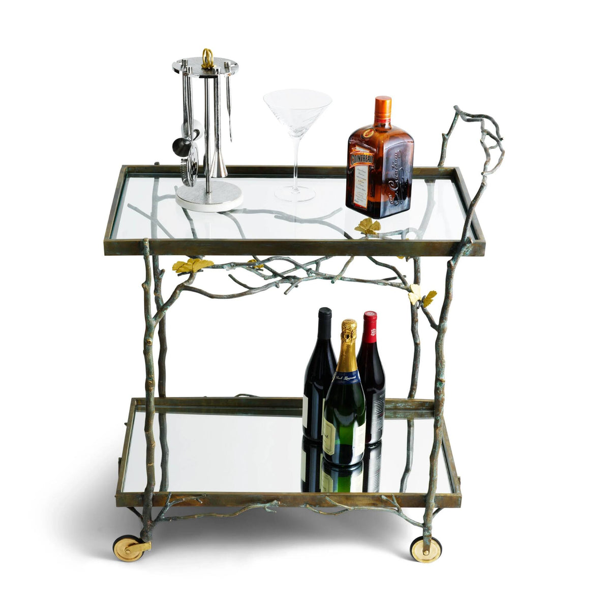 Michael Aram Butterfly Ginkgo Bar Cart Table, alternate view