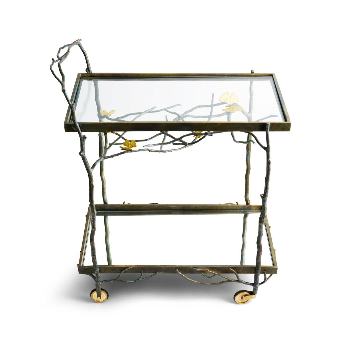 Michael Aram Butterfly Ginkgo Bar Cart Table, alternate view