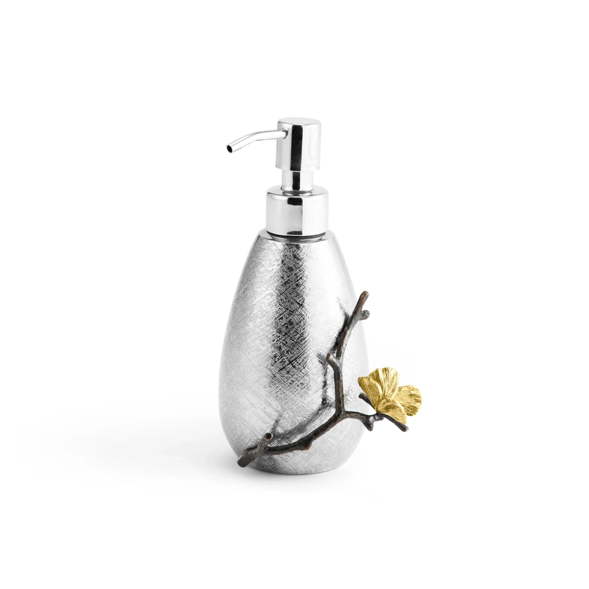Michael Aram Butterfly Ginkgo Bath Collection Soap Dispenser - Stainless Steel Bathroom Accessorie