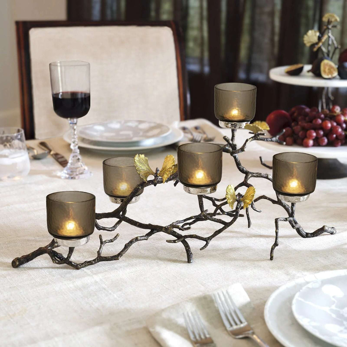 Michael Aram Butterfly Ginkgo Candelabra, alternate view