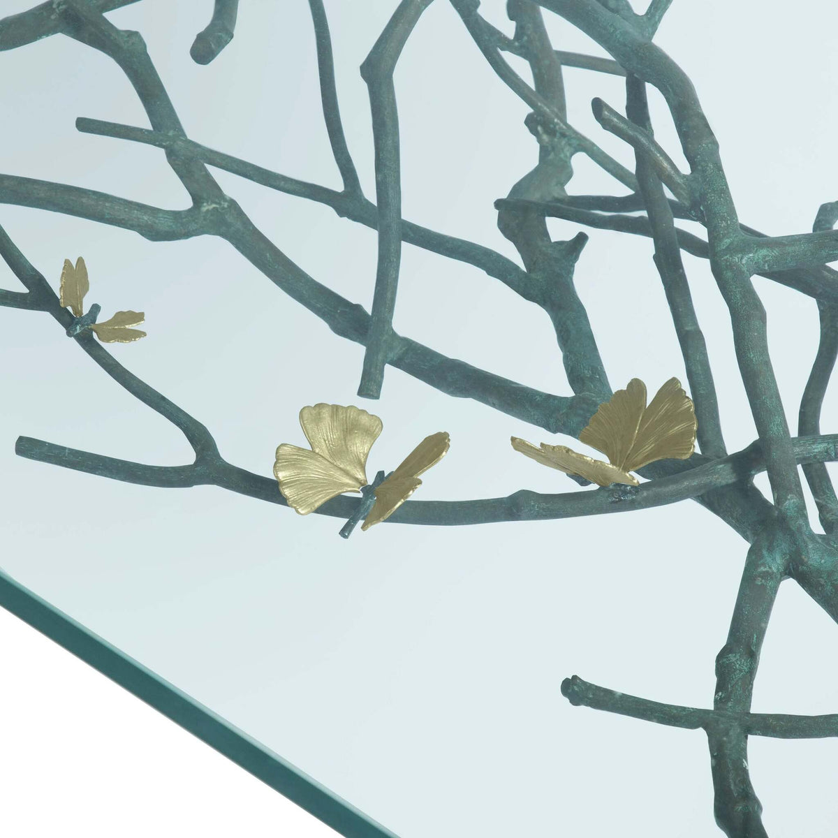 Michael Aram Butterfly Ginkgo Coffee Table, lifestyle view