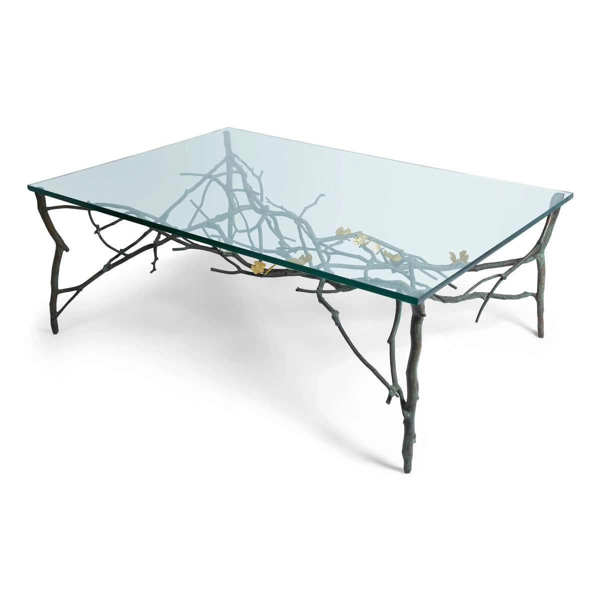 Michael Aram Butterfly Ginkgo Coffee Table, lifestyle view